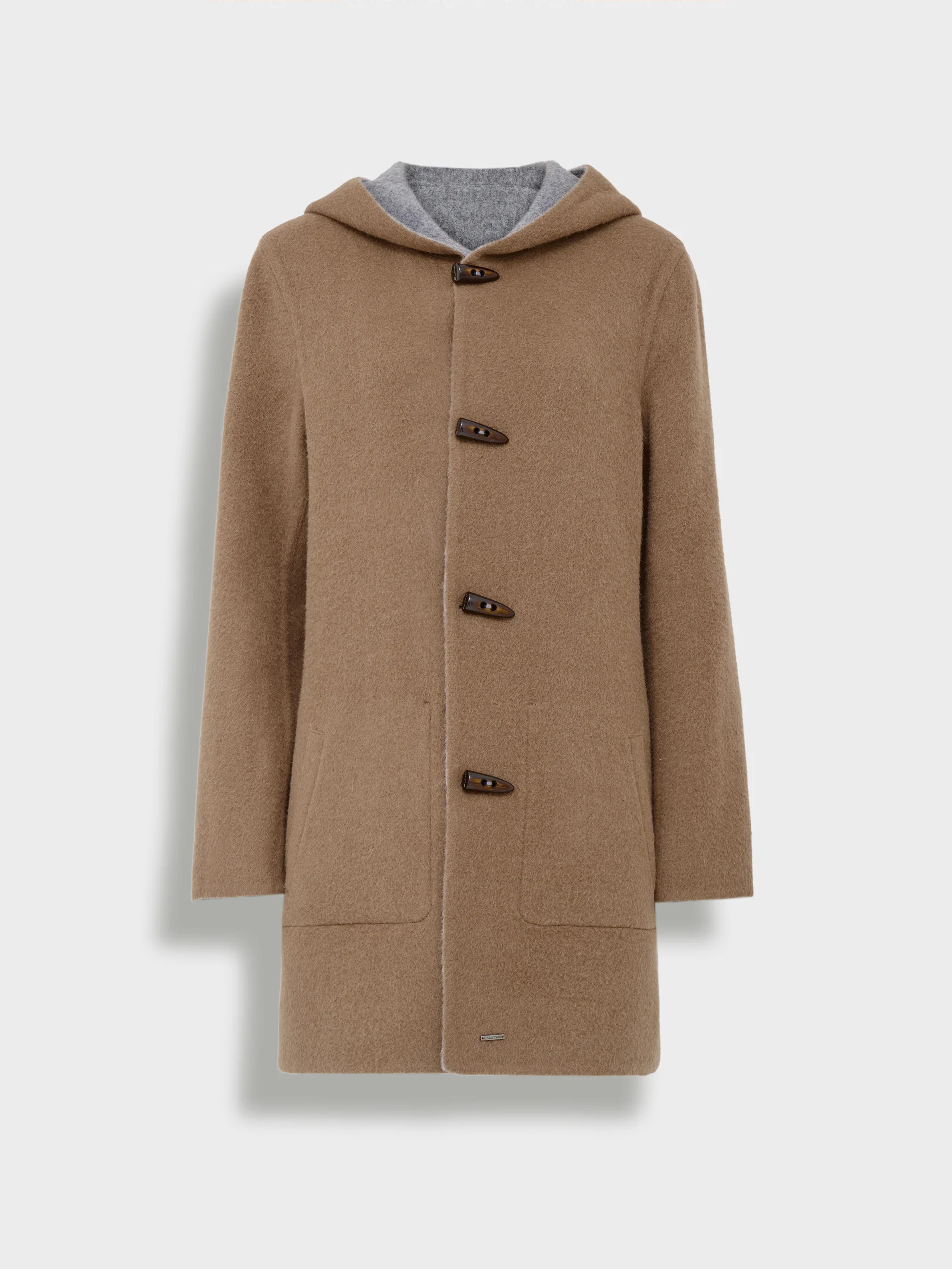 Abrigo Alaia De Baby Alpaca Color Gris - Image 7