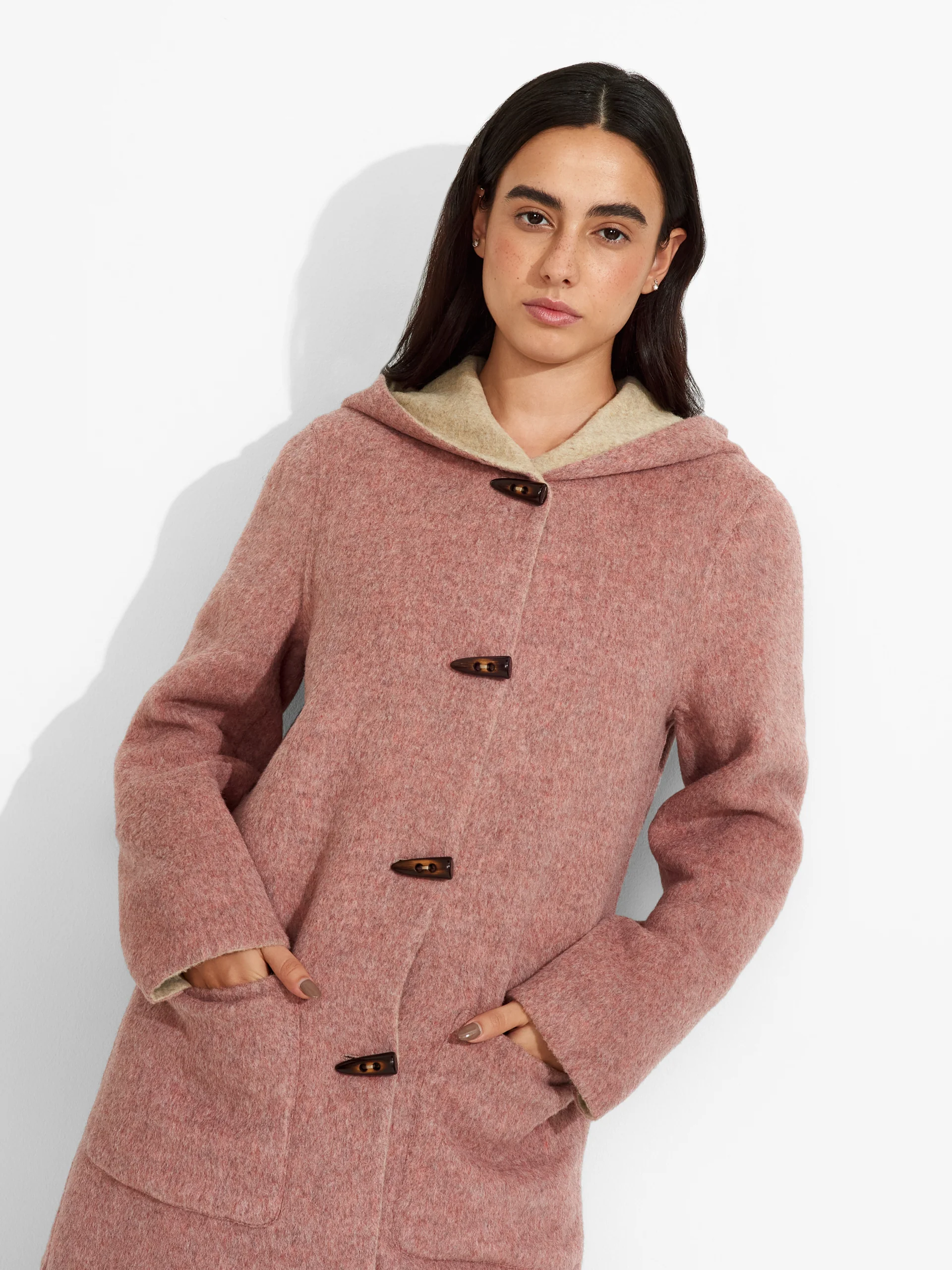 Abrigo Alaia De Baby Alpaca Color Rosado - Image 6