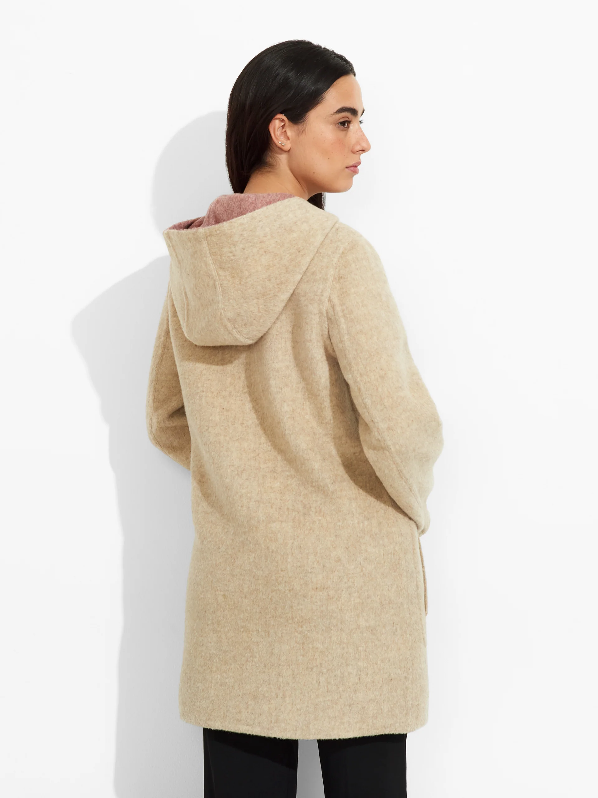 Abrigo Alaia De Baby Alpaca Color Rosado - Image 9