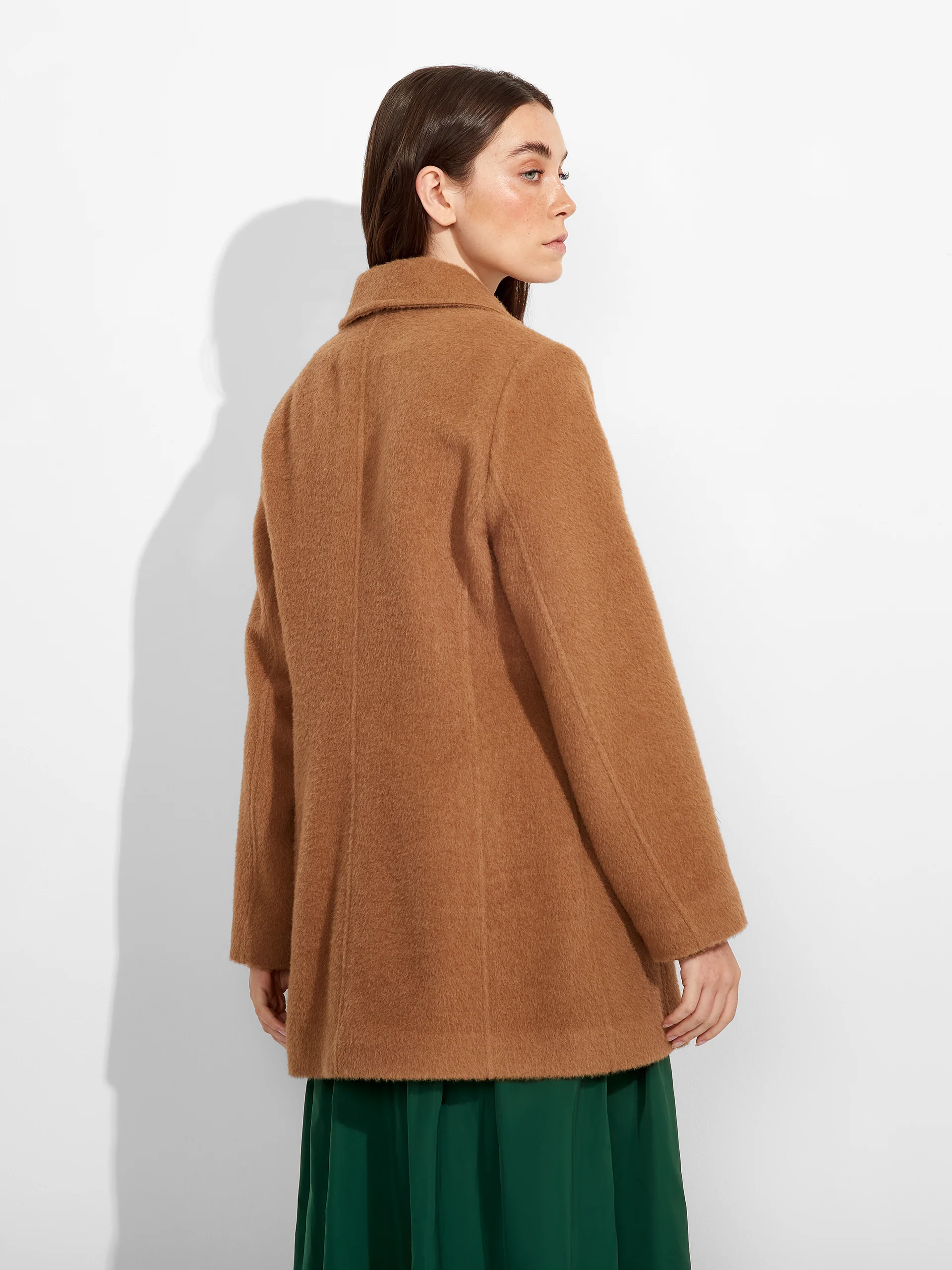 Abrigo Zaza De Alpaca Color Camel - Image 3