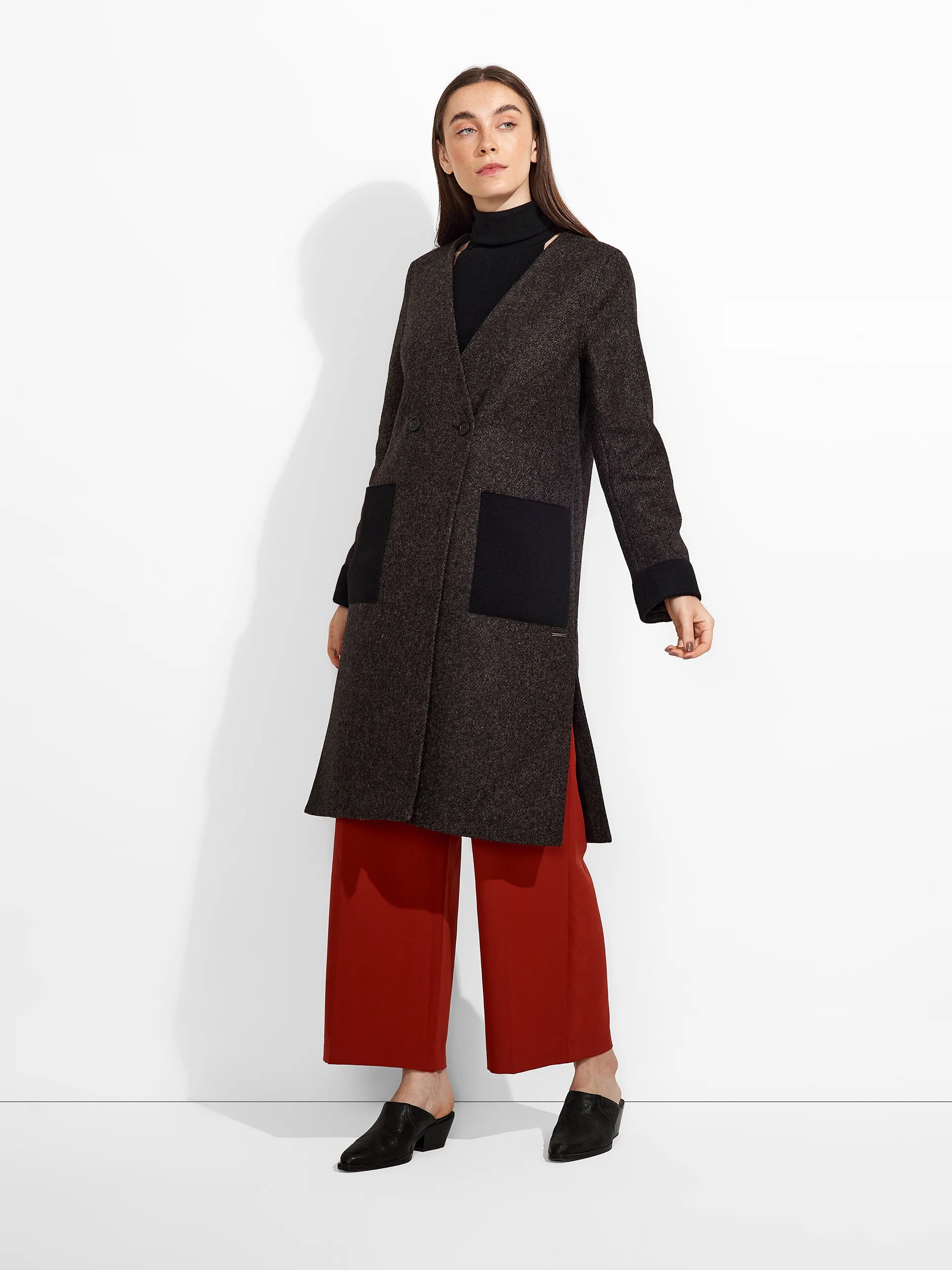 Abrigo Zeyad De Lana Y Baby Alpaca Color Marrón - Image 4