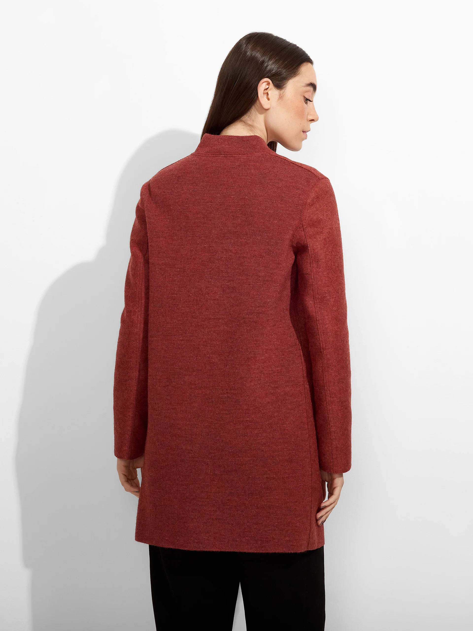 Abrigo Zybil De Alpaca Color Rojo - Image 3