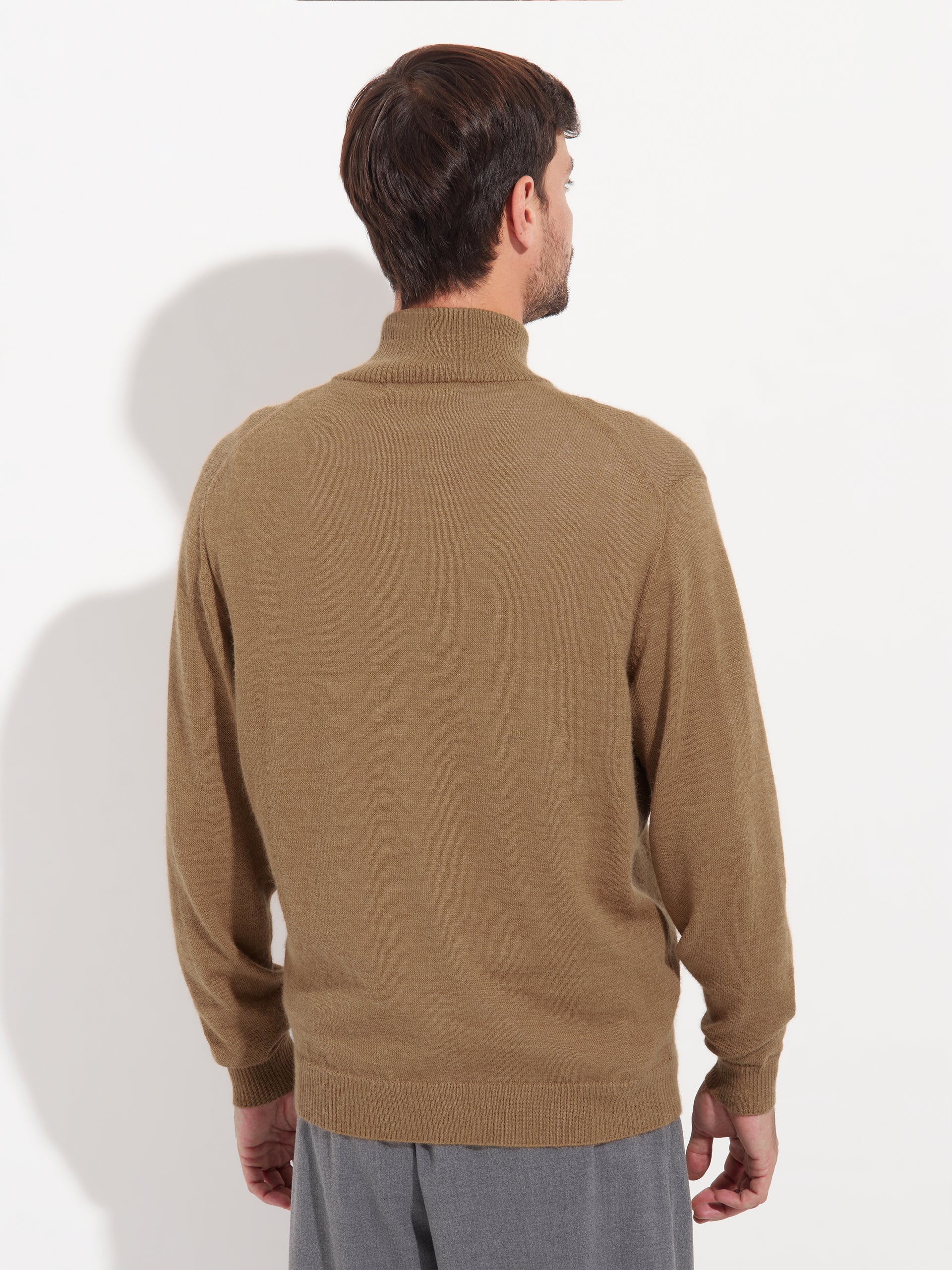 Cárdigan Andreas De Baby Alpaca Color Beige - Image 3