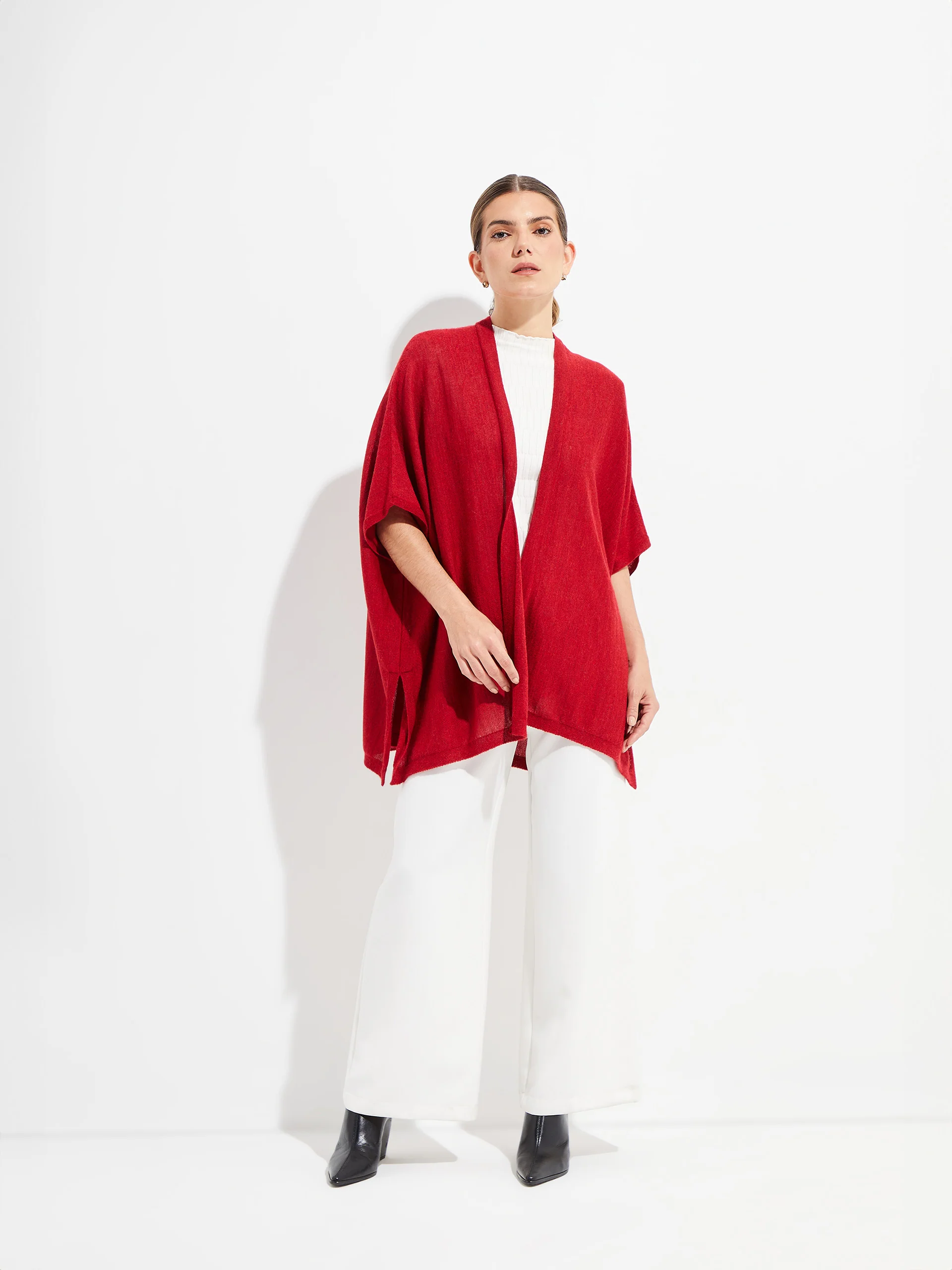 Capa Tandem De Royal Alpaca Color Rojo - Image 4