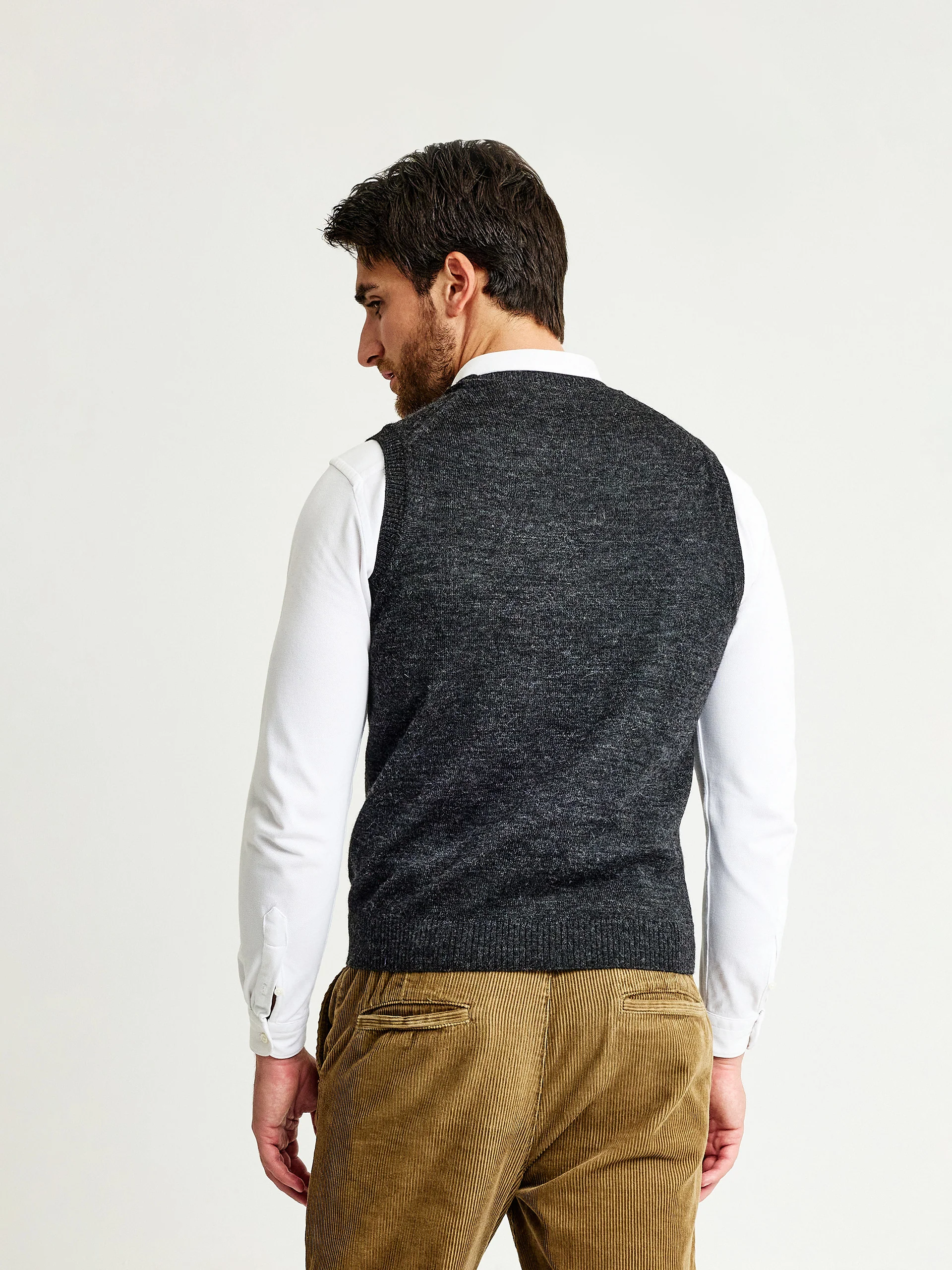 Chaleco Abel De Baby Alpaca Color Anthracite - Image 3