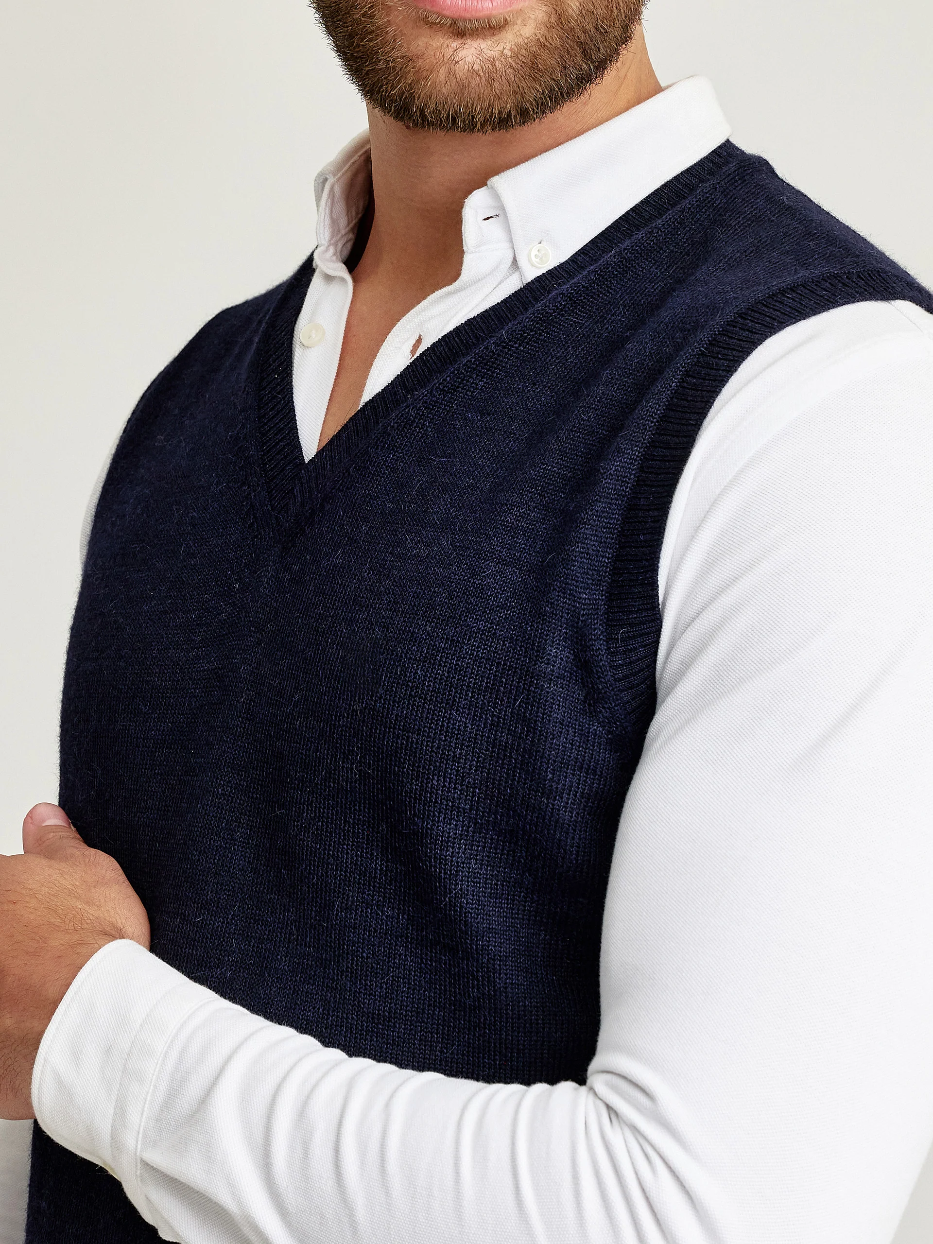 Chaleco Abel De Baby Alpaca Color Golondrina - Image 5