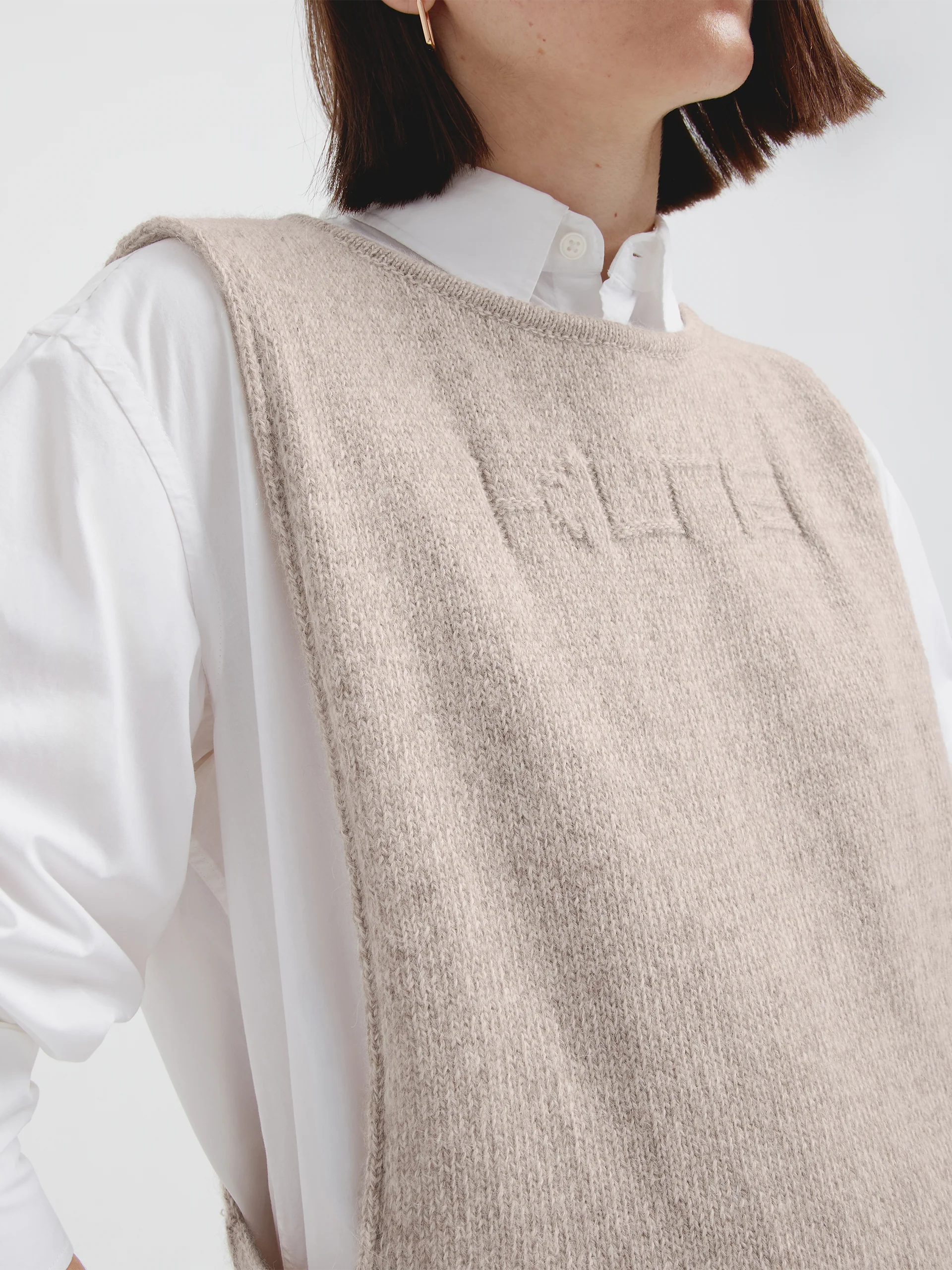 Chaleco Udda De Baby Alpaca Color Beige - Image 4