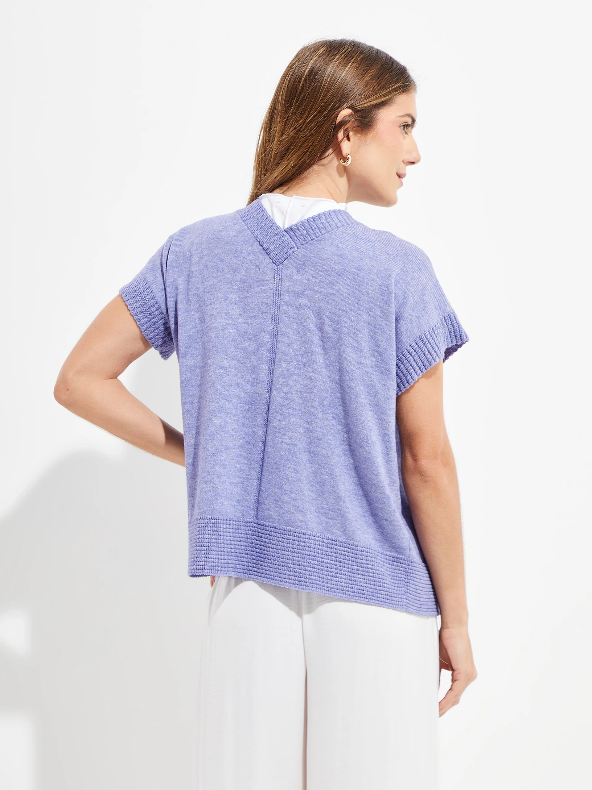 Chaleco Ymelde De Algodón Color Azul - Image 3