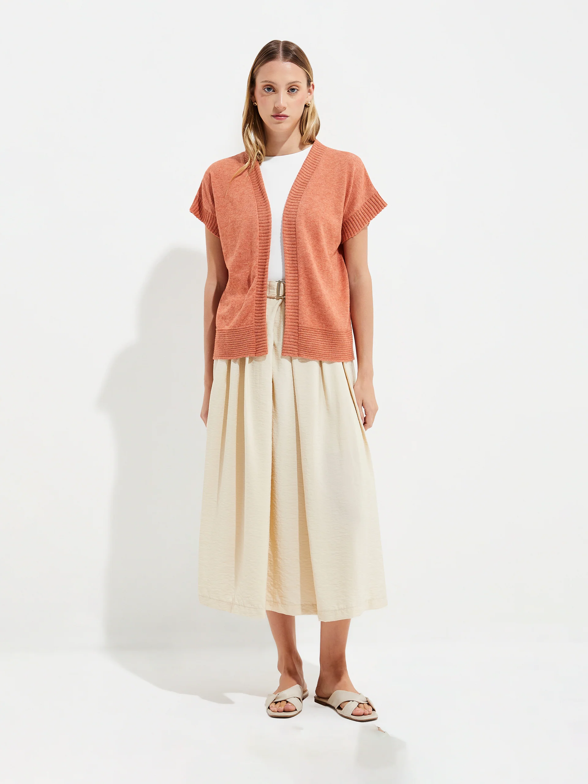 Chaleco Ymelde De Algodón Color Naranja - Image 4