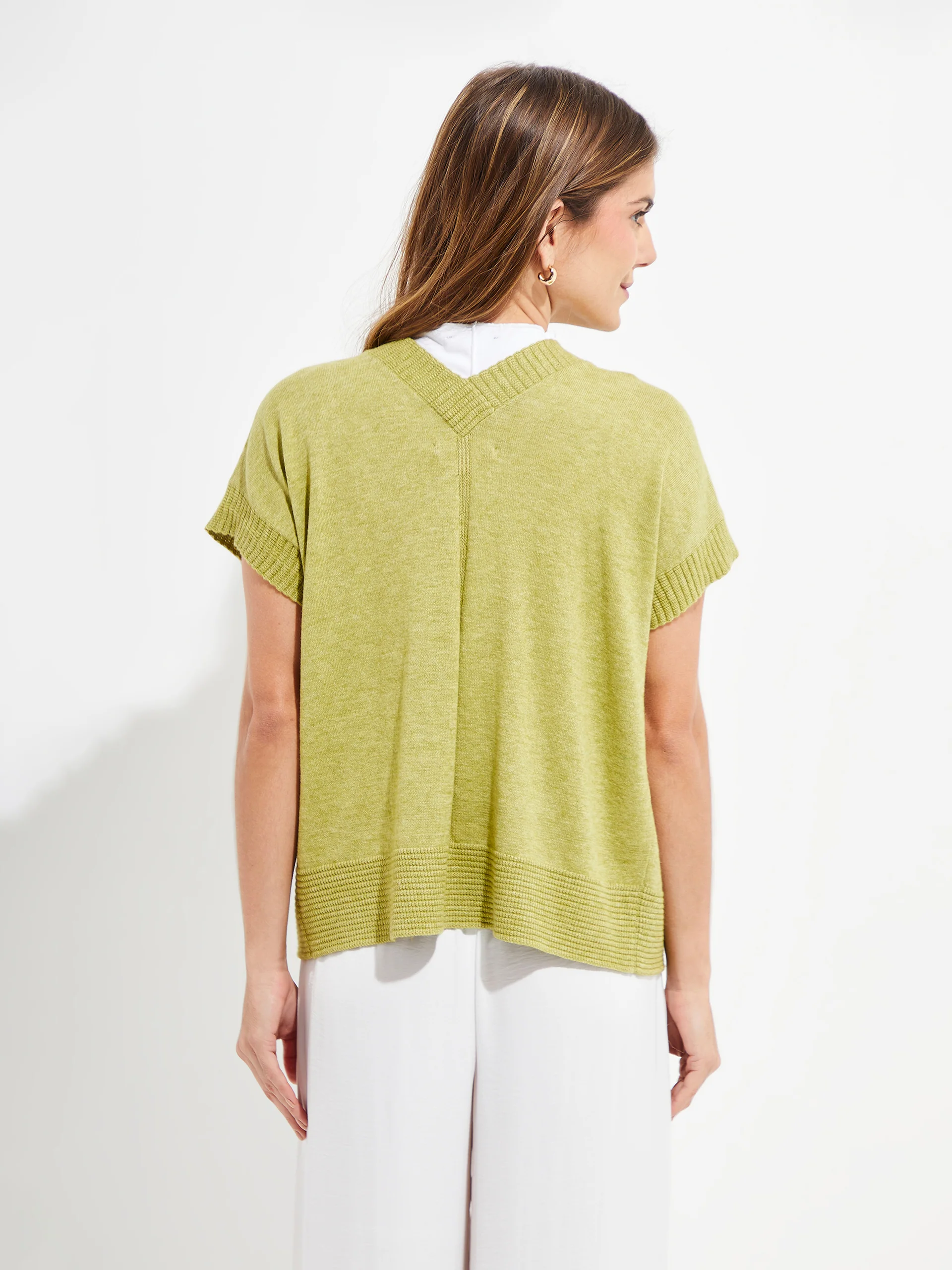 Chaleco Ymelde De Algodón Color Verde - Image 3