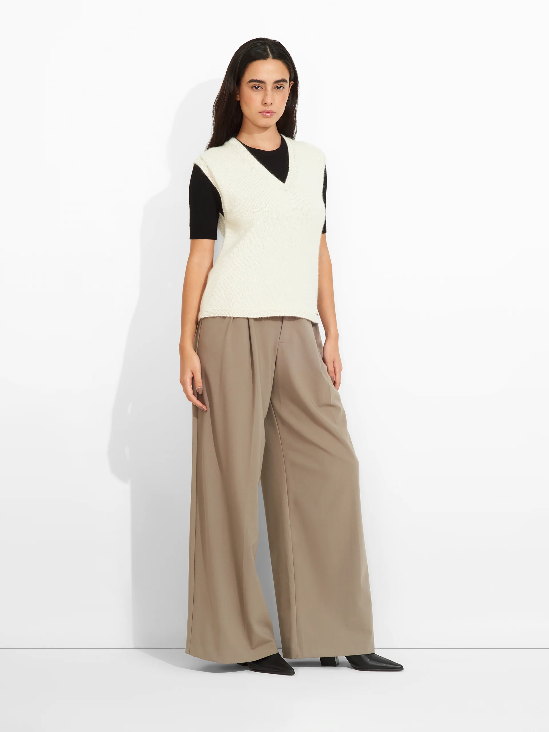 Chaleco Zafiro De Baby Alpaca Color Blanco - Image 4