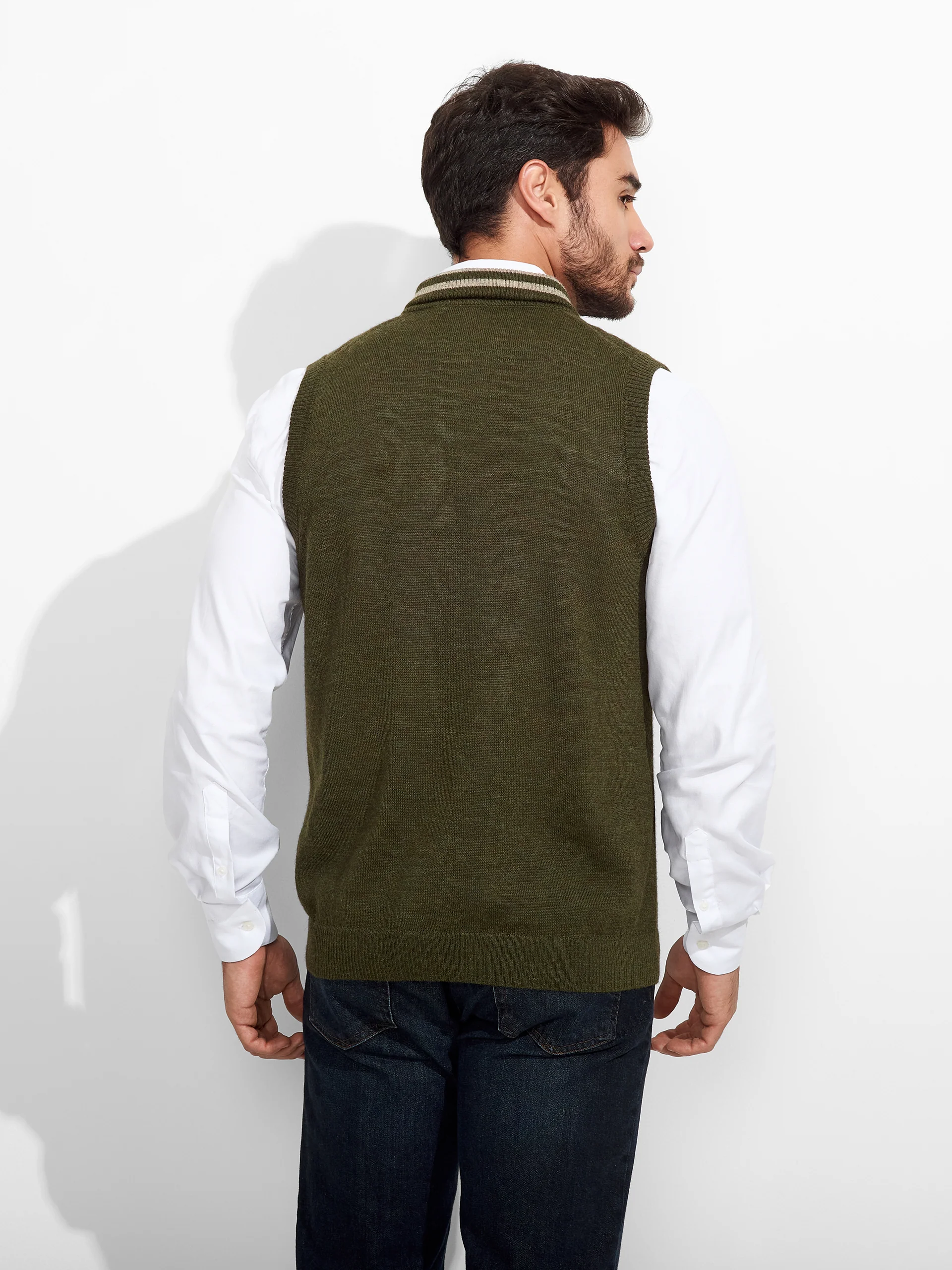 Chaleco Zenith De Baby Alpaca Color Verde - Image 3