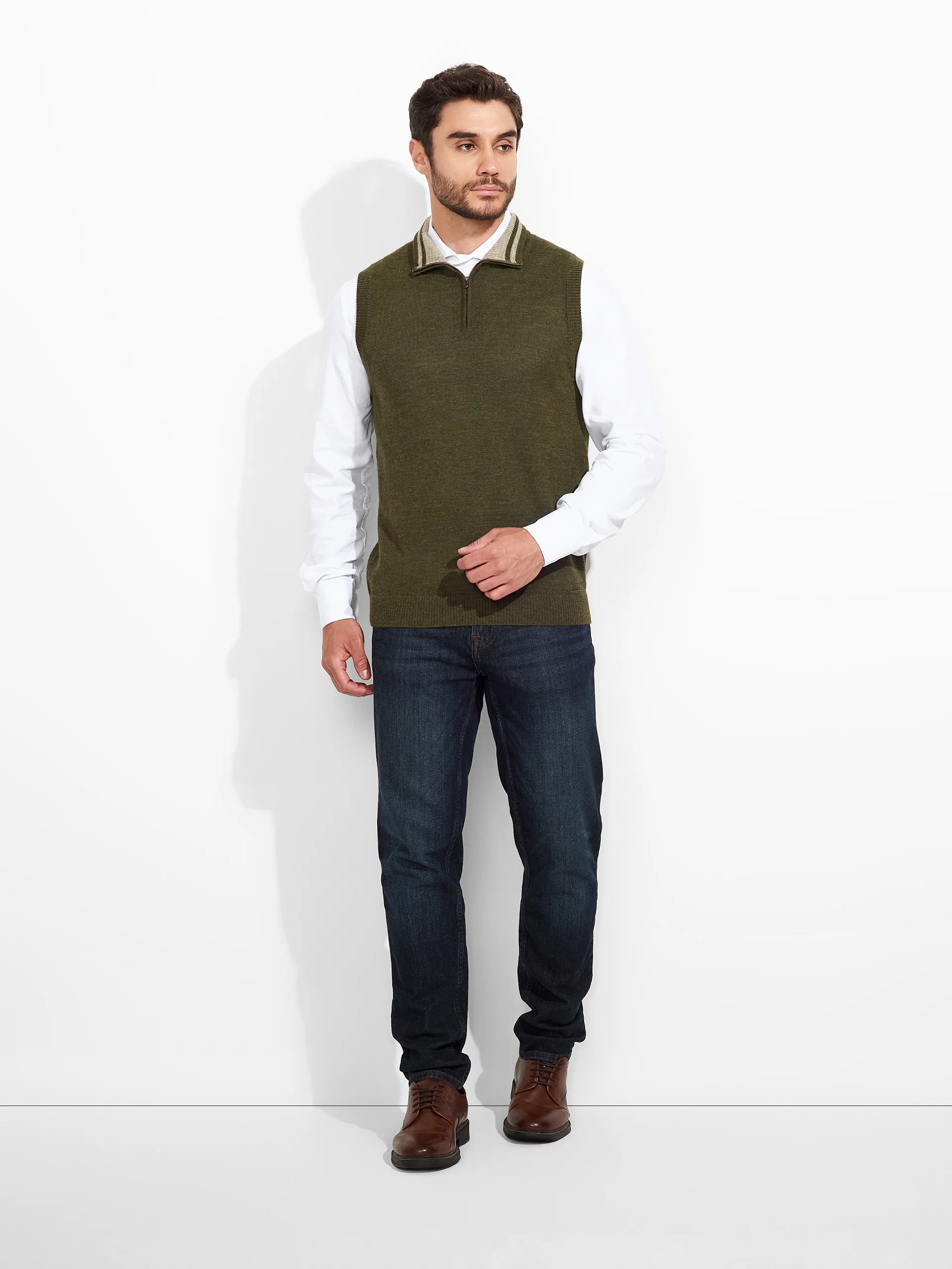 Chaleco Zenith De Baby Alpaca Color Verde - Image 4