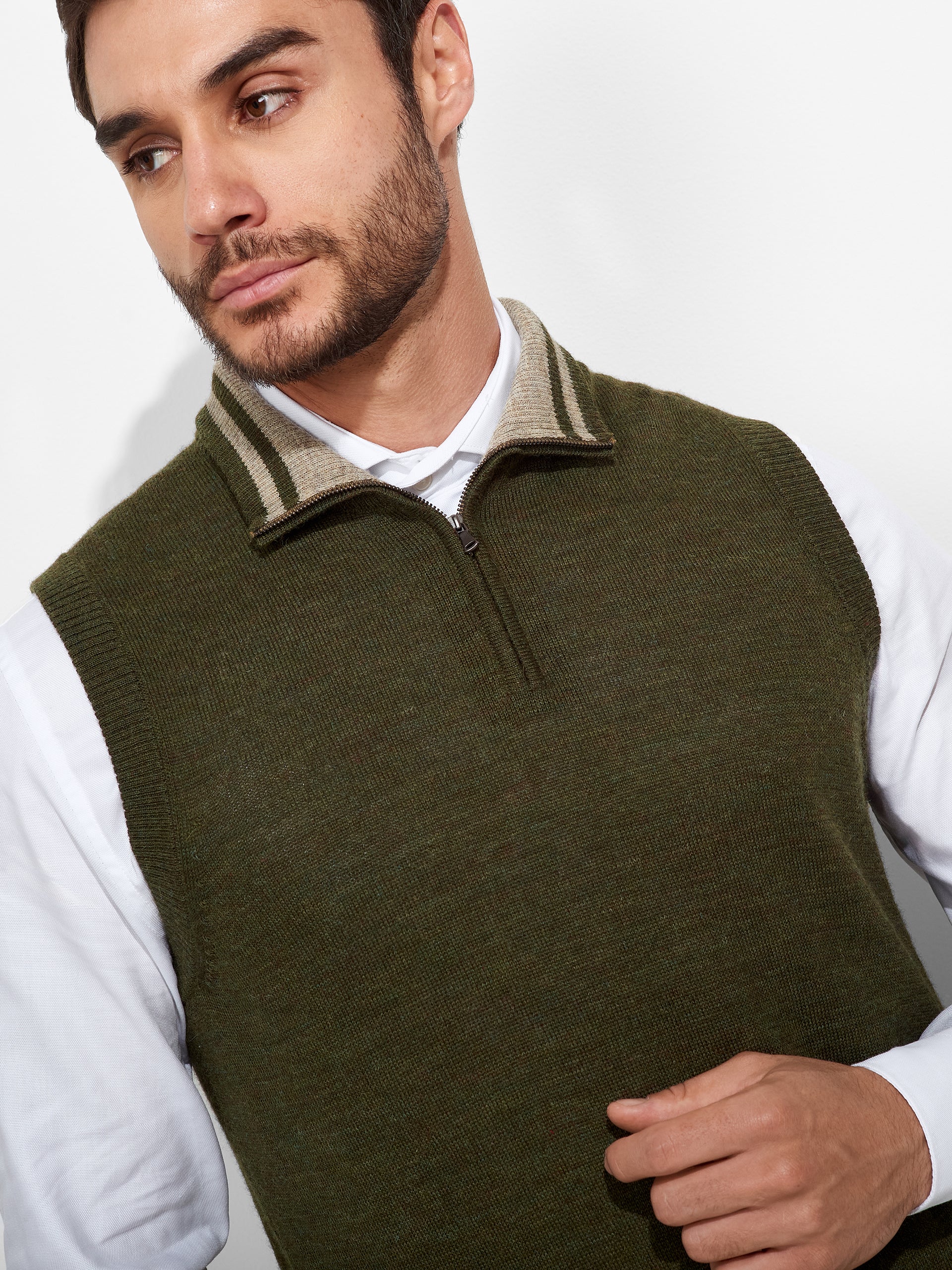 Chaleco Zenith De Baby Alpaca Color Verde - Image 5