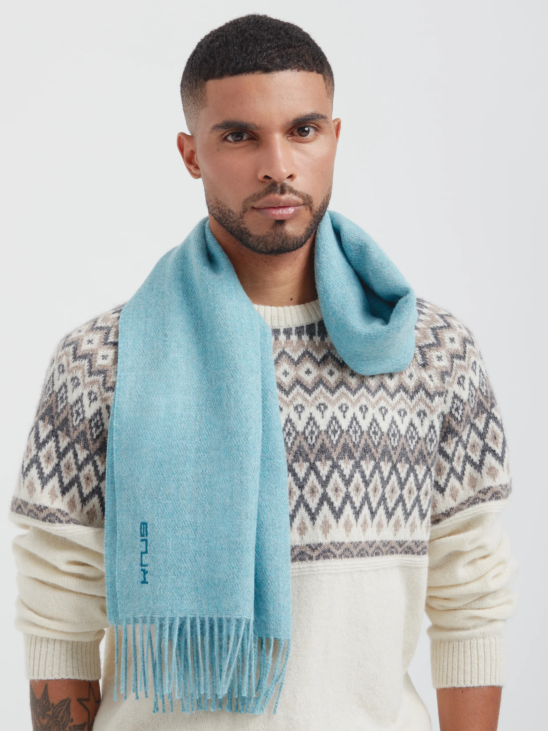 Chalina Zeta B De Baby Alpaca Color Turquesa - Image 4