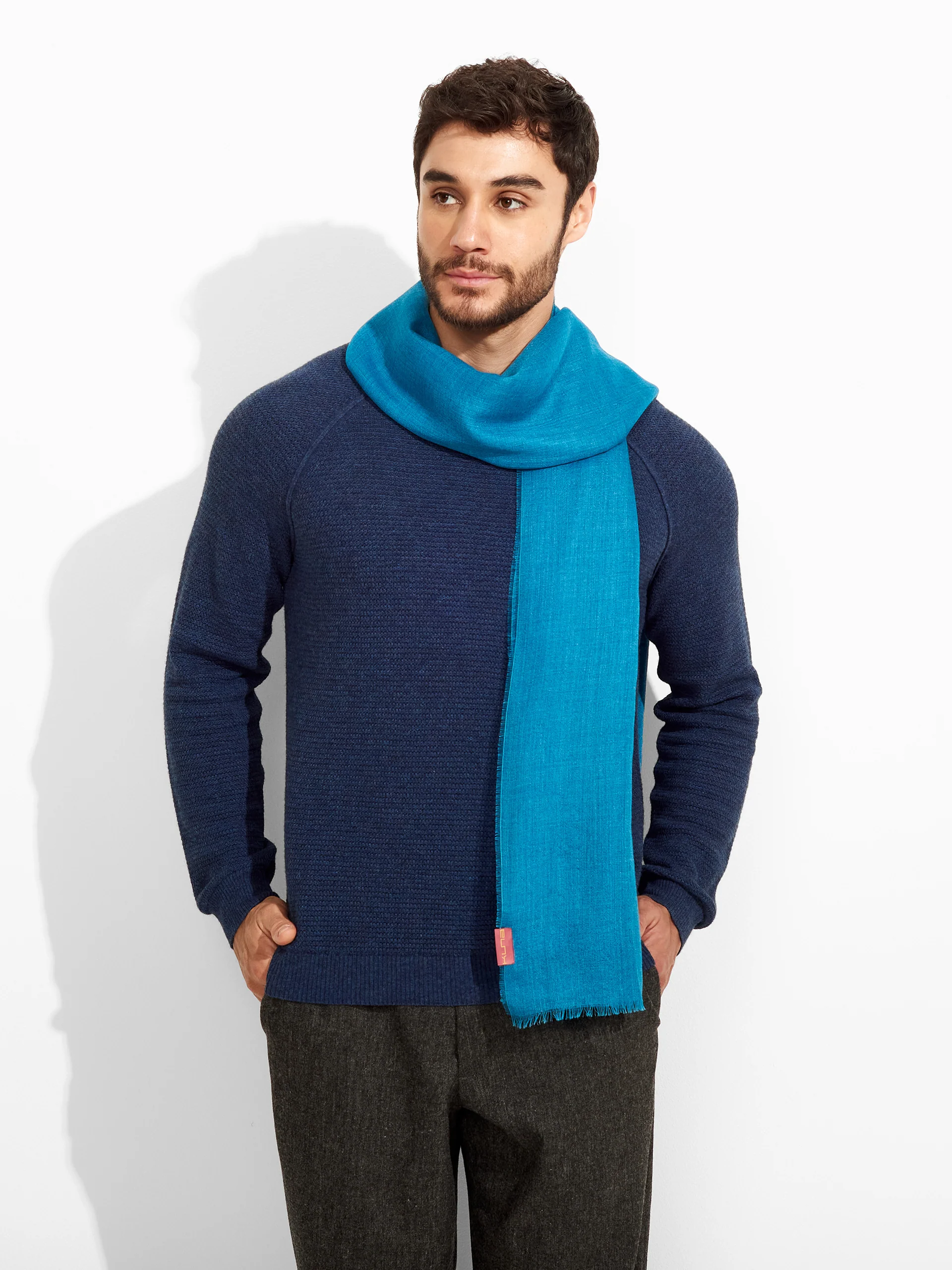 Estola Alondra De Baby Alpaca Color Turquesa - Image 4