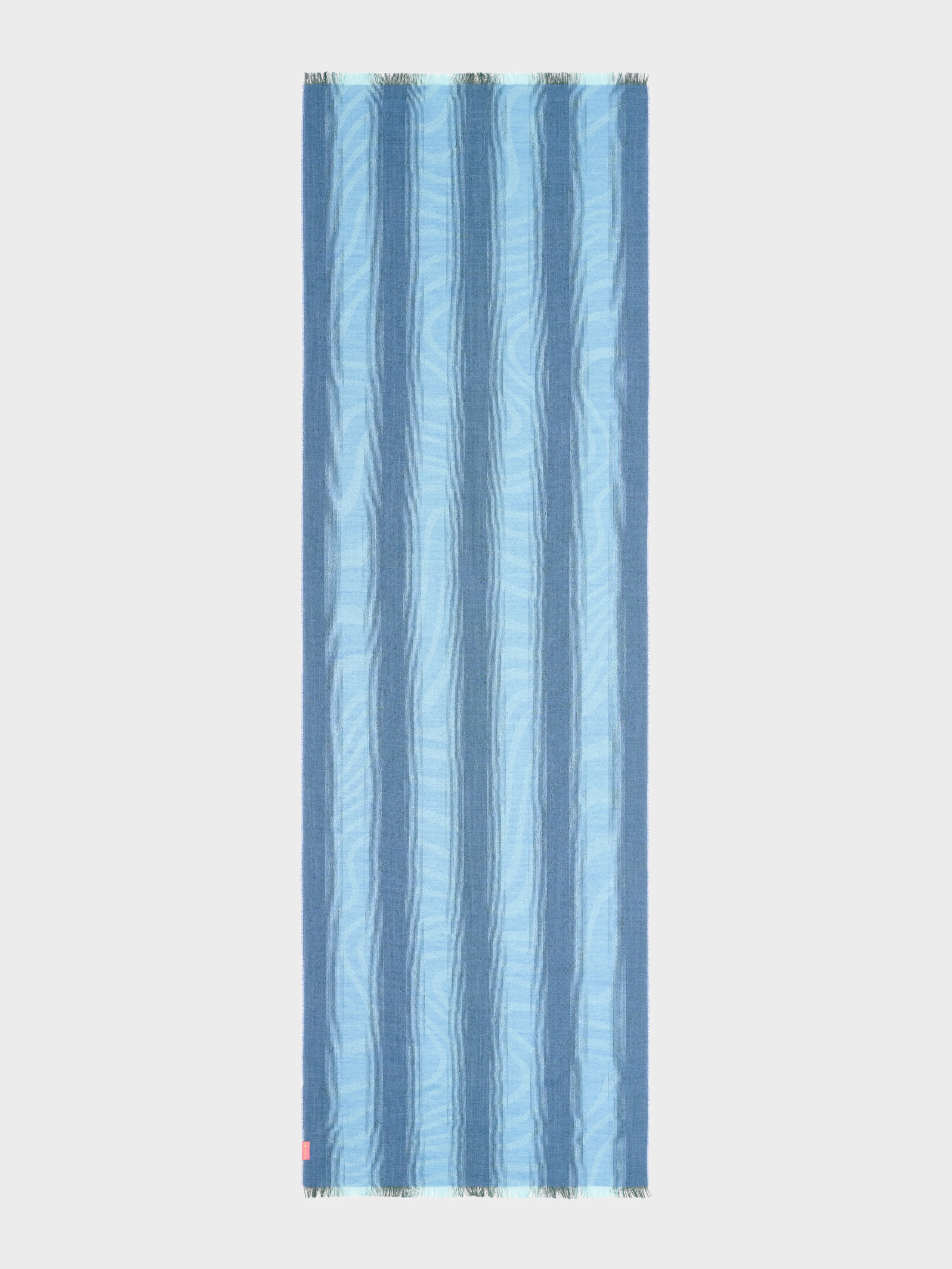 Estola Camino De Baby Alpaca Color Azul - Image 4