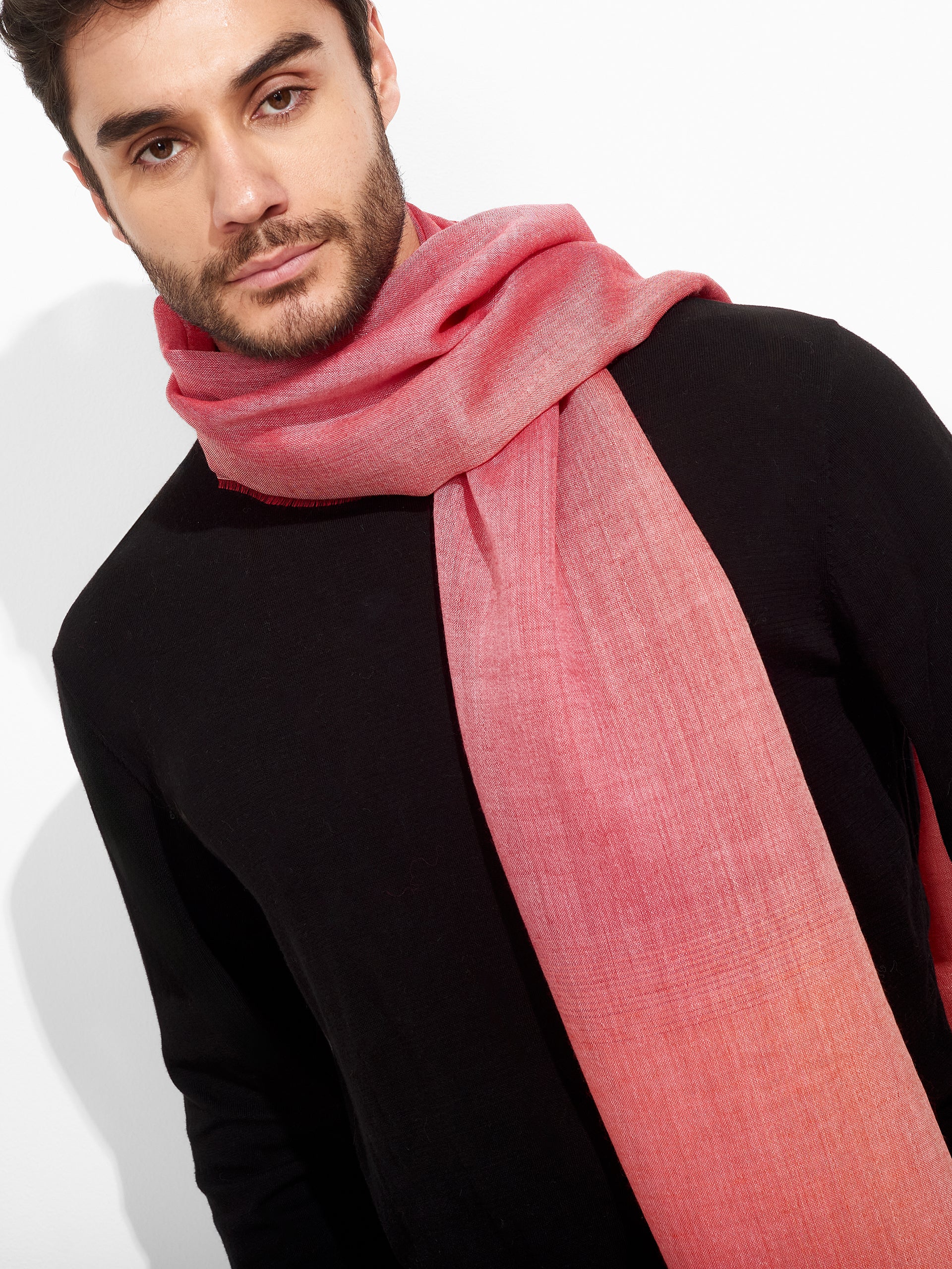 Estola Zulma De Baby Alpaca Color Rojo - Image 5