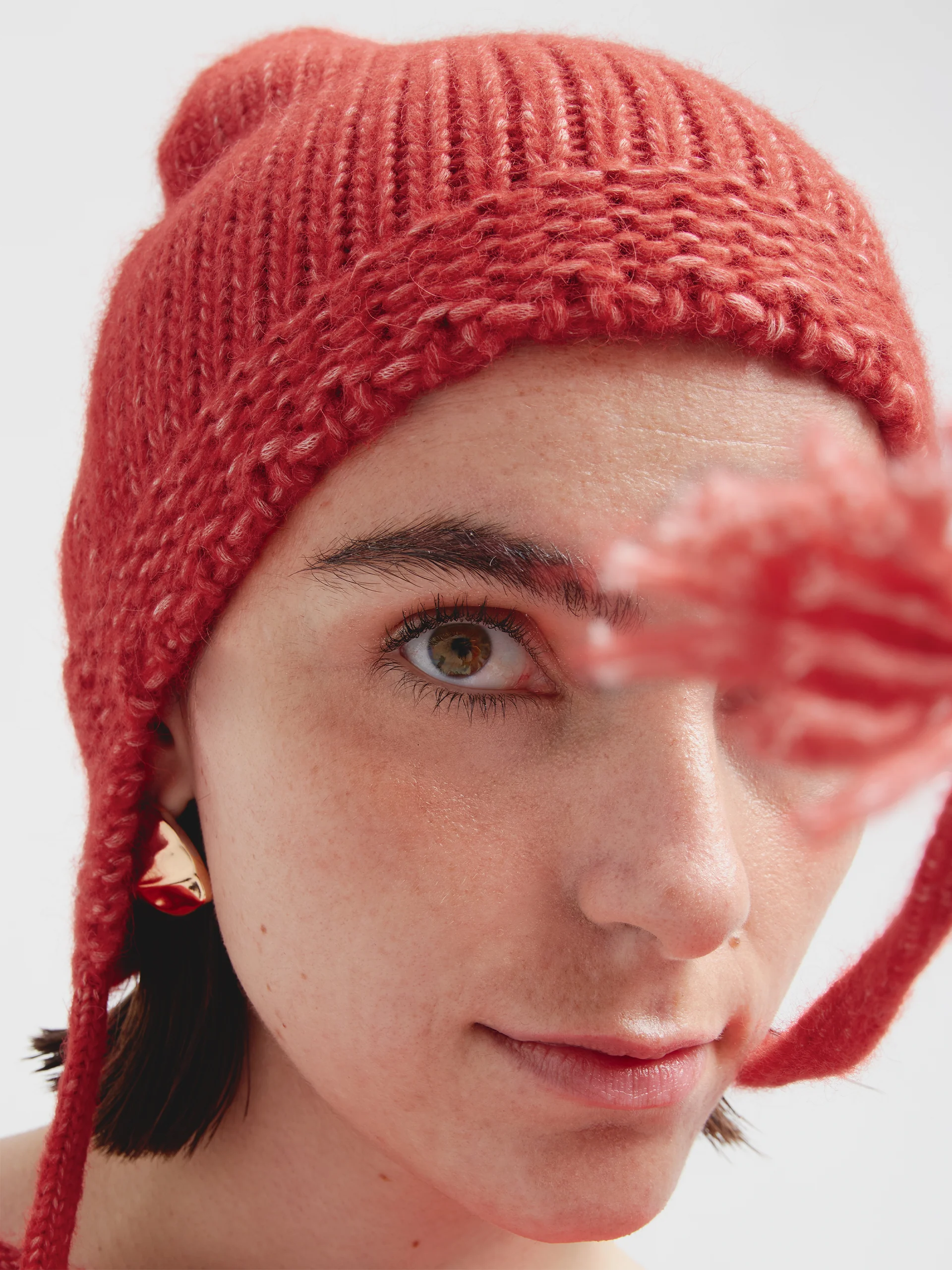 Gorro Chic De Baby Alpaca Color Rosado - Image 3