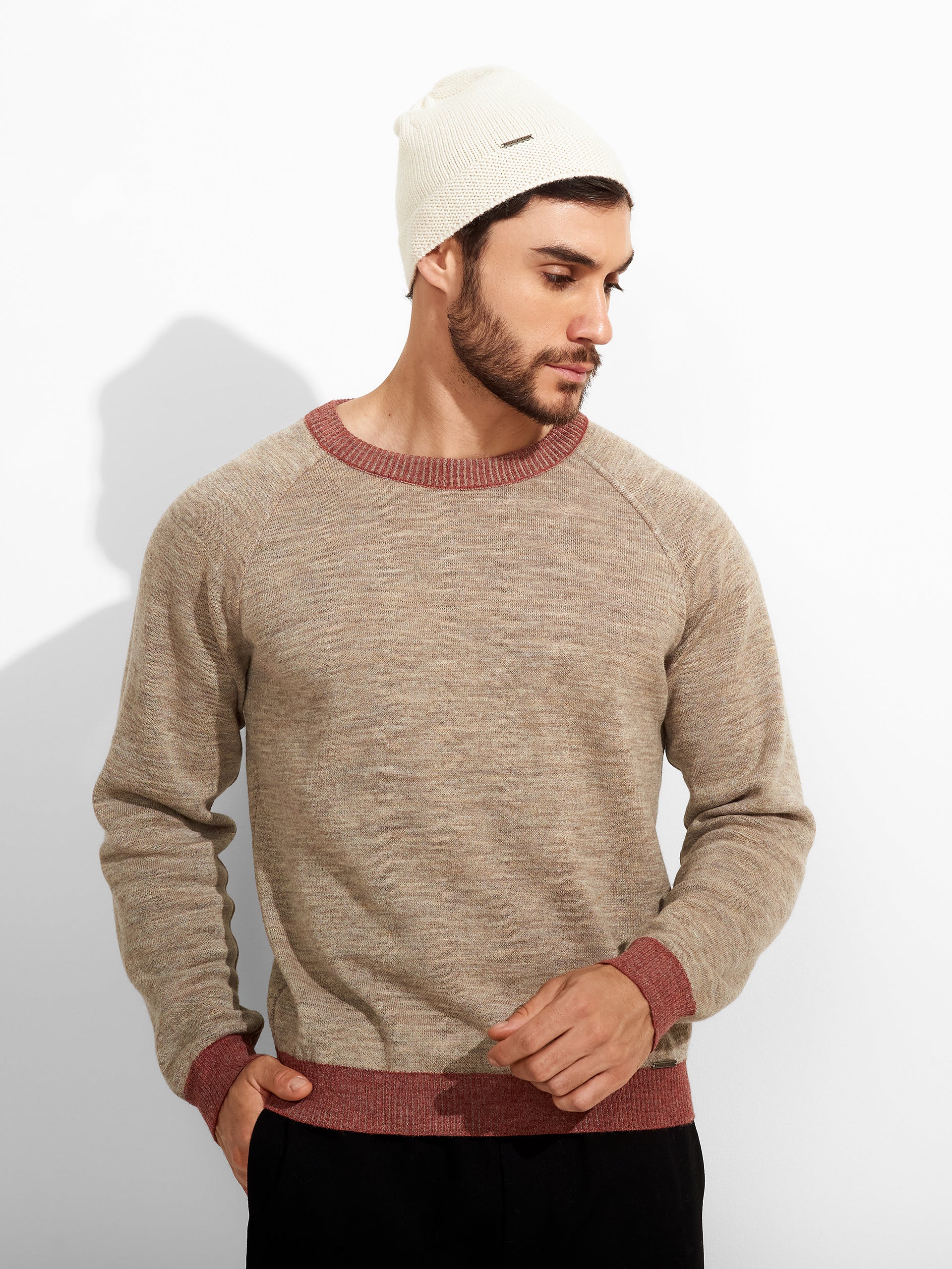 Gorro Zafiro De Baby Alpaca Color Ecru - Image 4