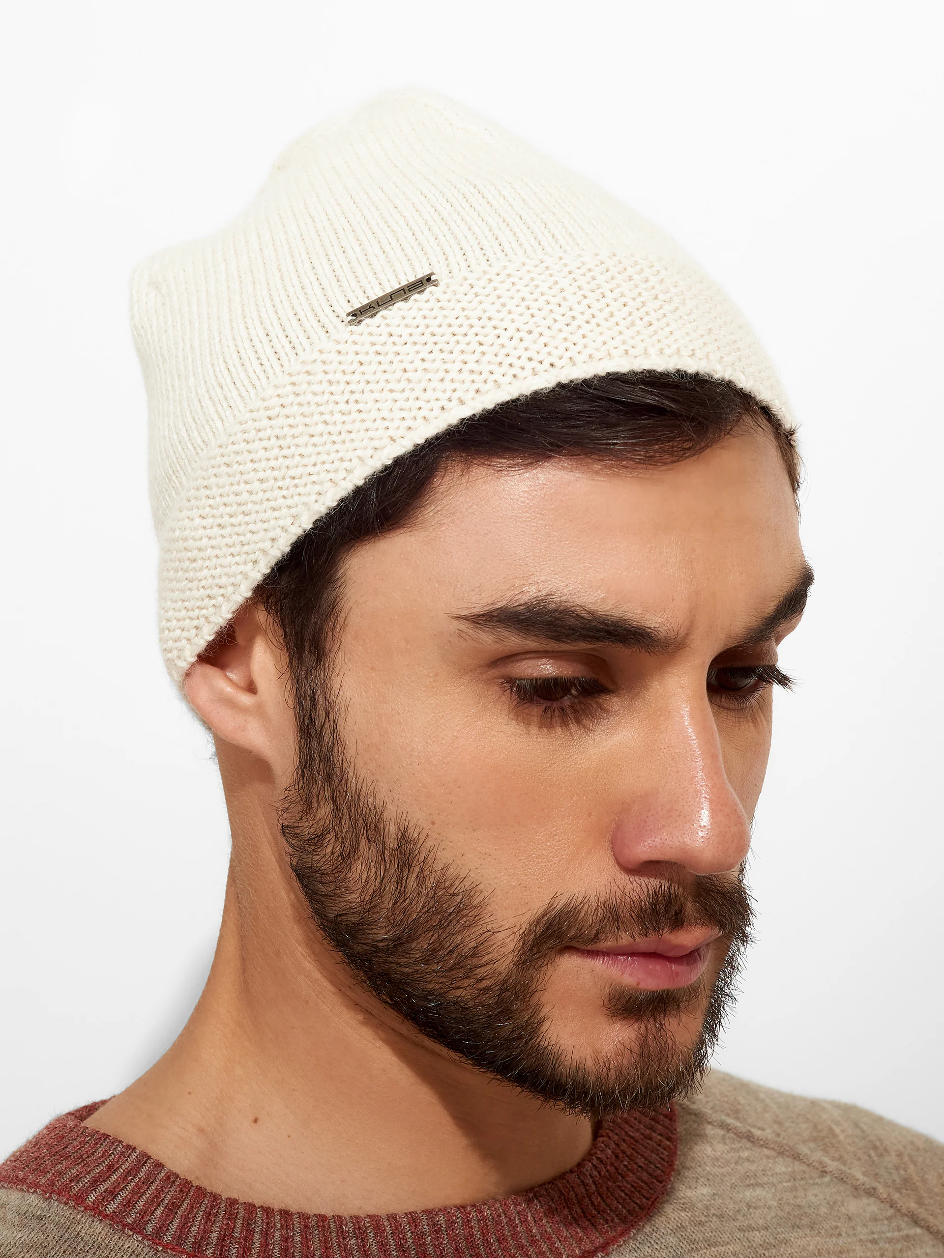 Gorro Zafiro De Baby Alpaca Color Ecru - Image 5