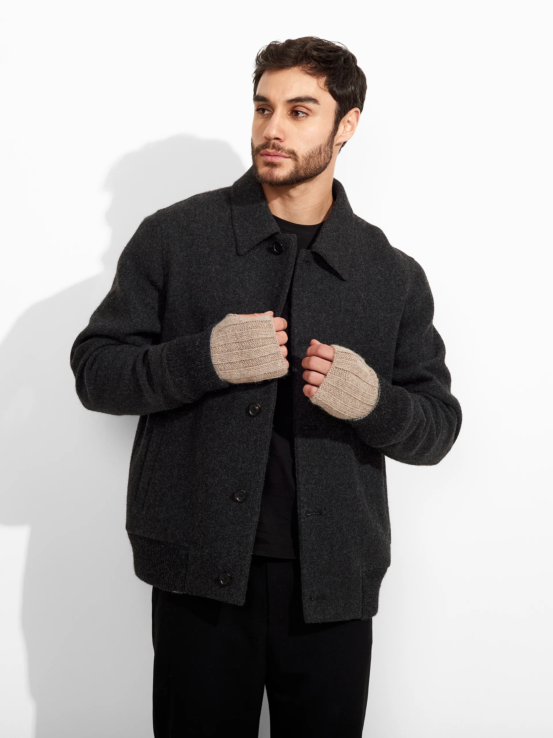 Guantes Zephir De Baby Alpaca Color Marrón - Image 4