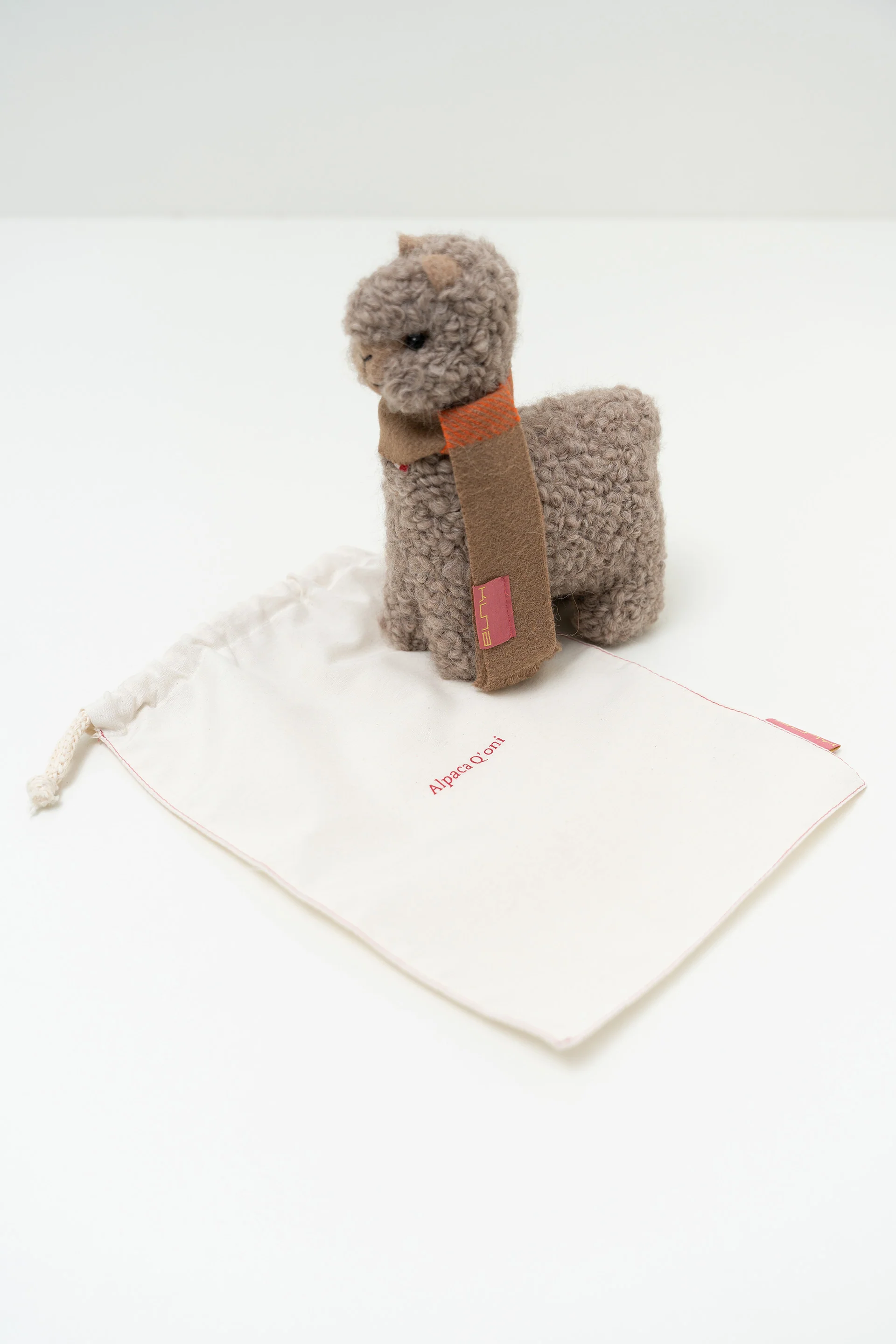 Peluche Qoni Grande De Baby Alpaca Color Beige - Image 5