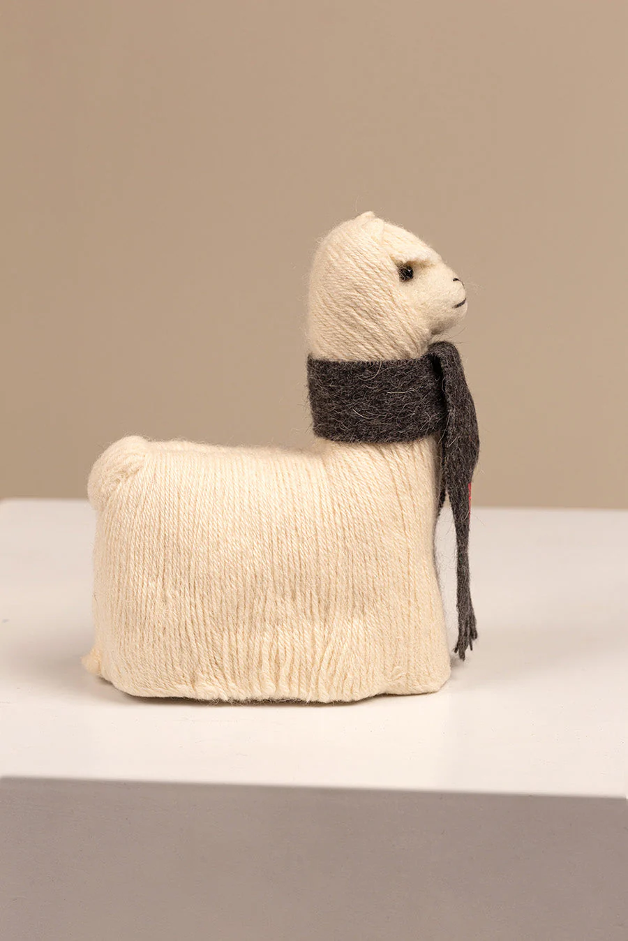 Peluche Rawa Grande De Baby Alpaca Color Ecru - Image 5