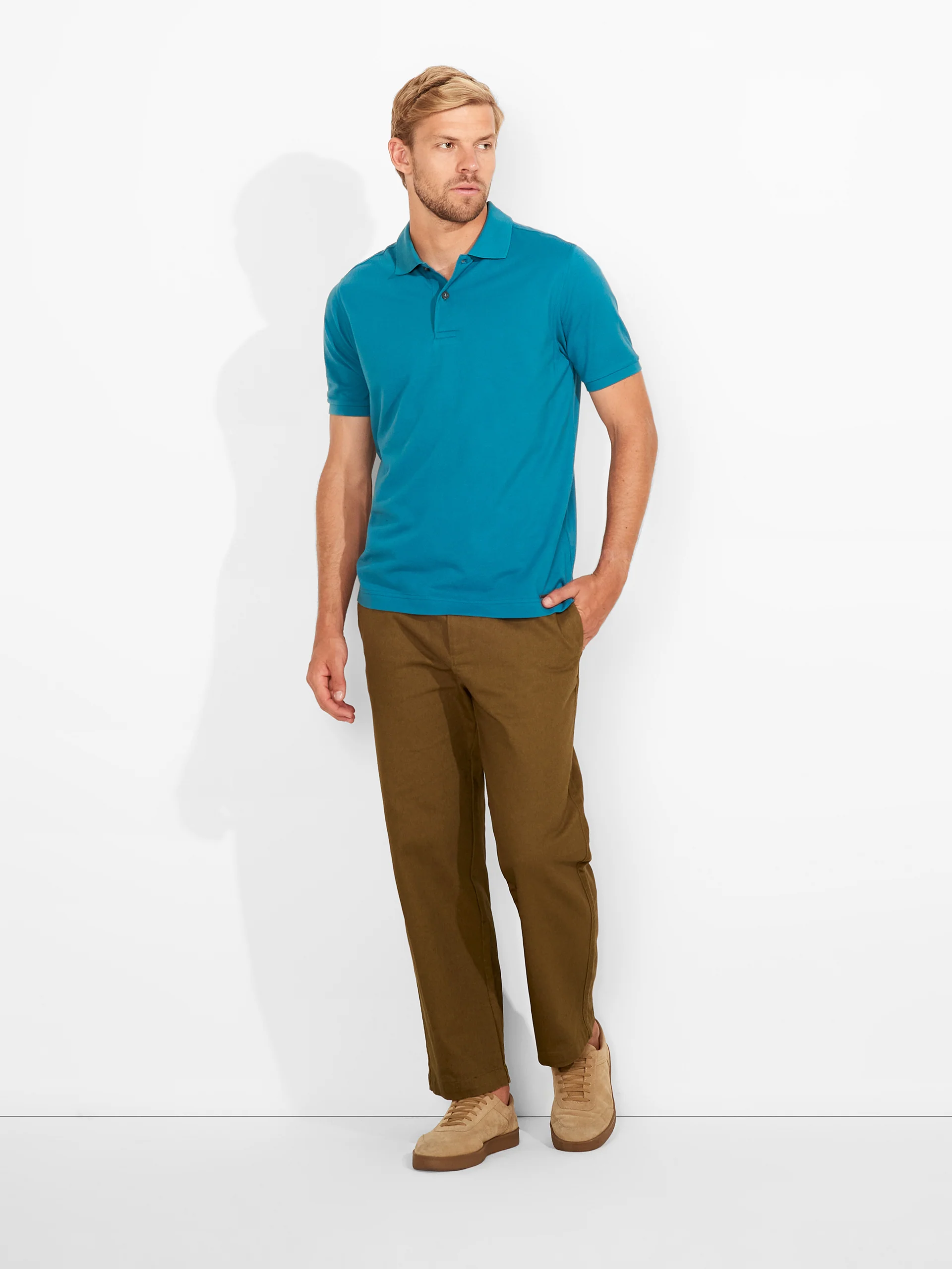 Polo Weinsberg De Algodón Pima Color Acero - Image 4