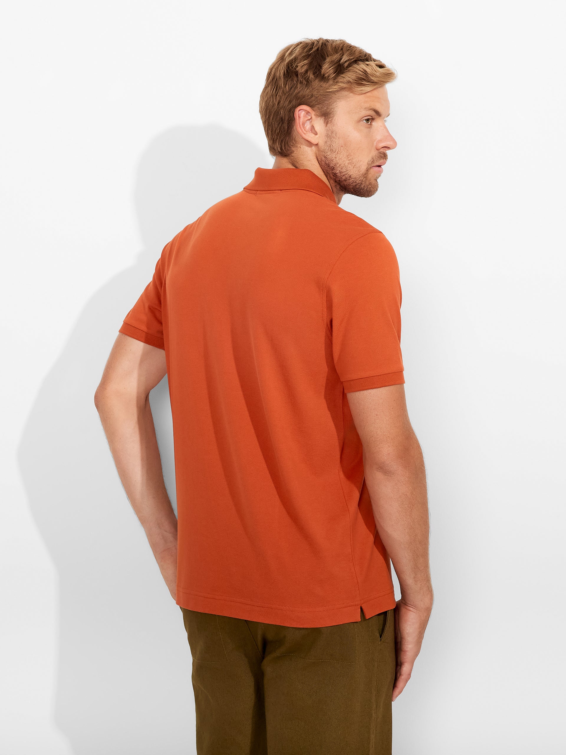Polo Weinsberg De Algodón Pima Color Naranja - Image 3