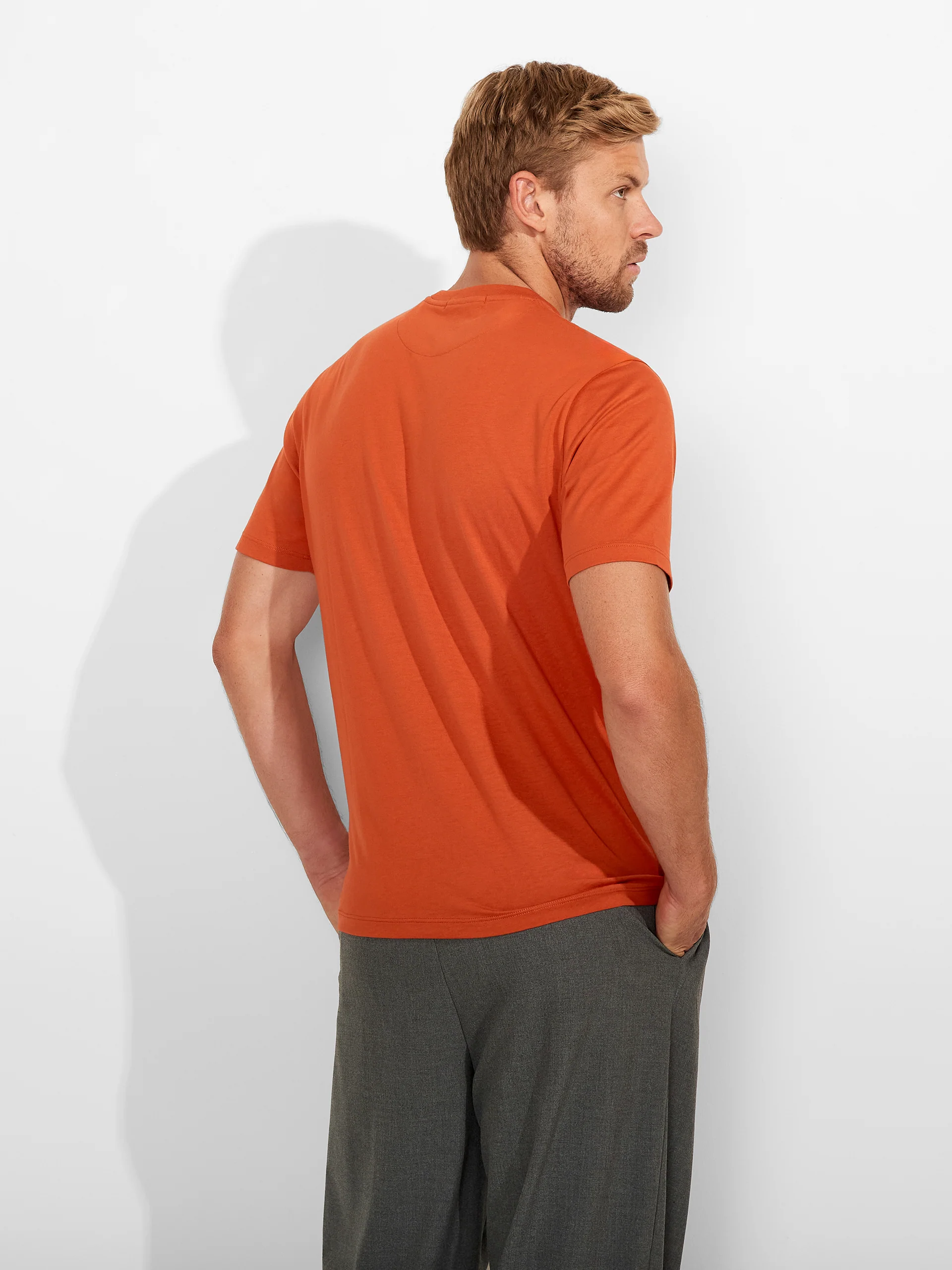 Polo Winchester De Algodón Pima Color Naranja - Image 3
