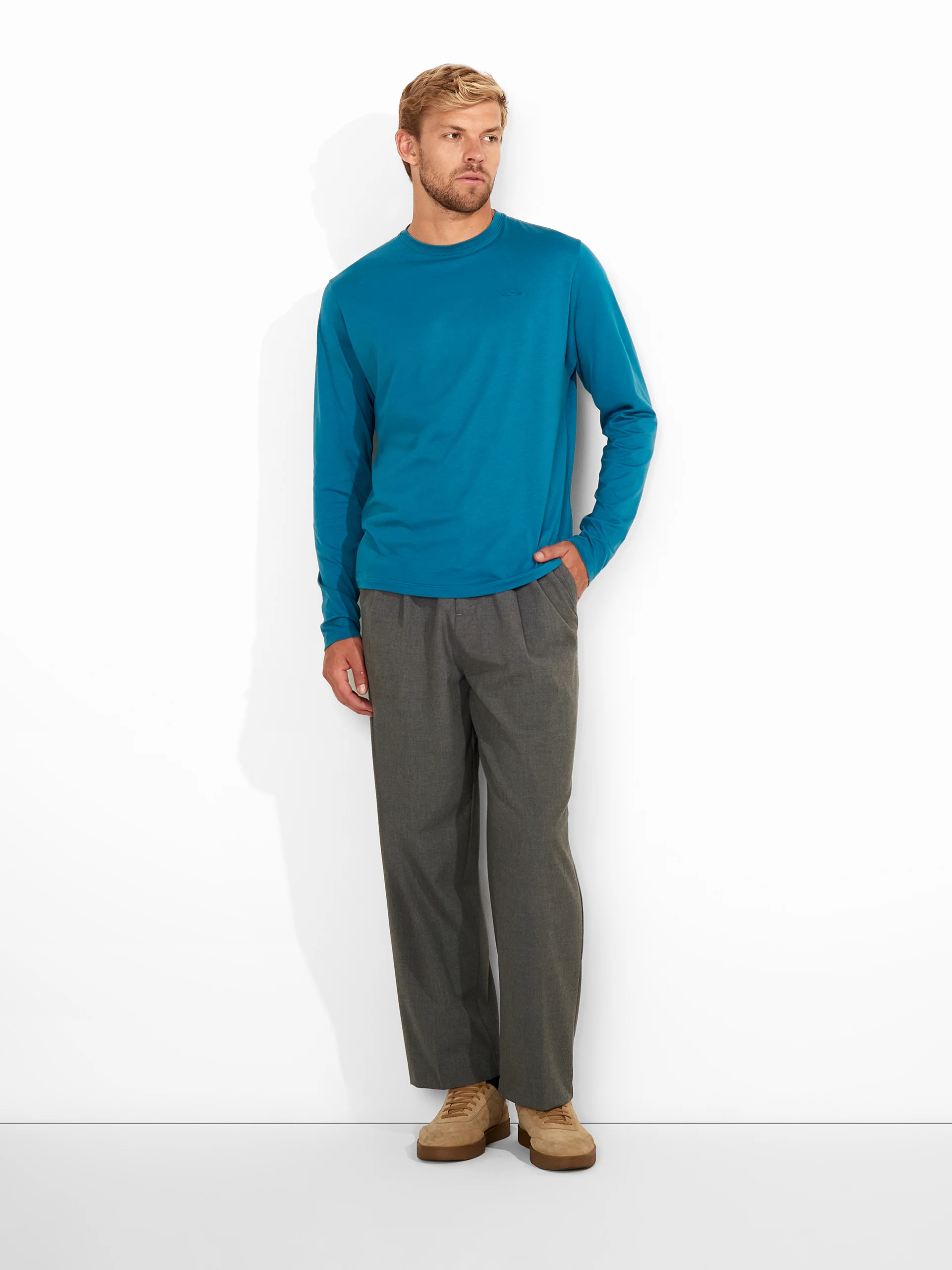 Polo Zorro De Algodón Pima Color Acero - Image 4