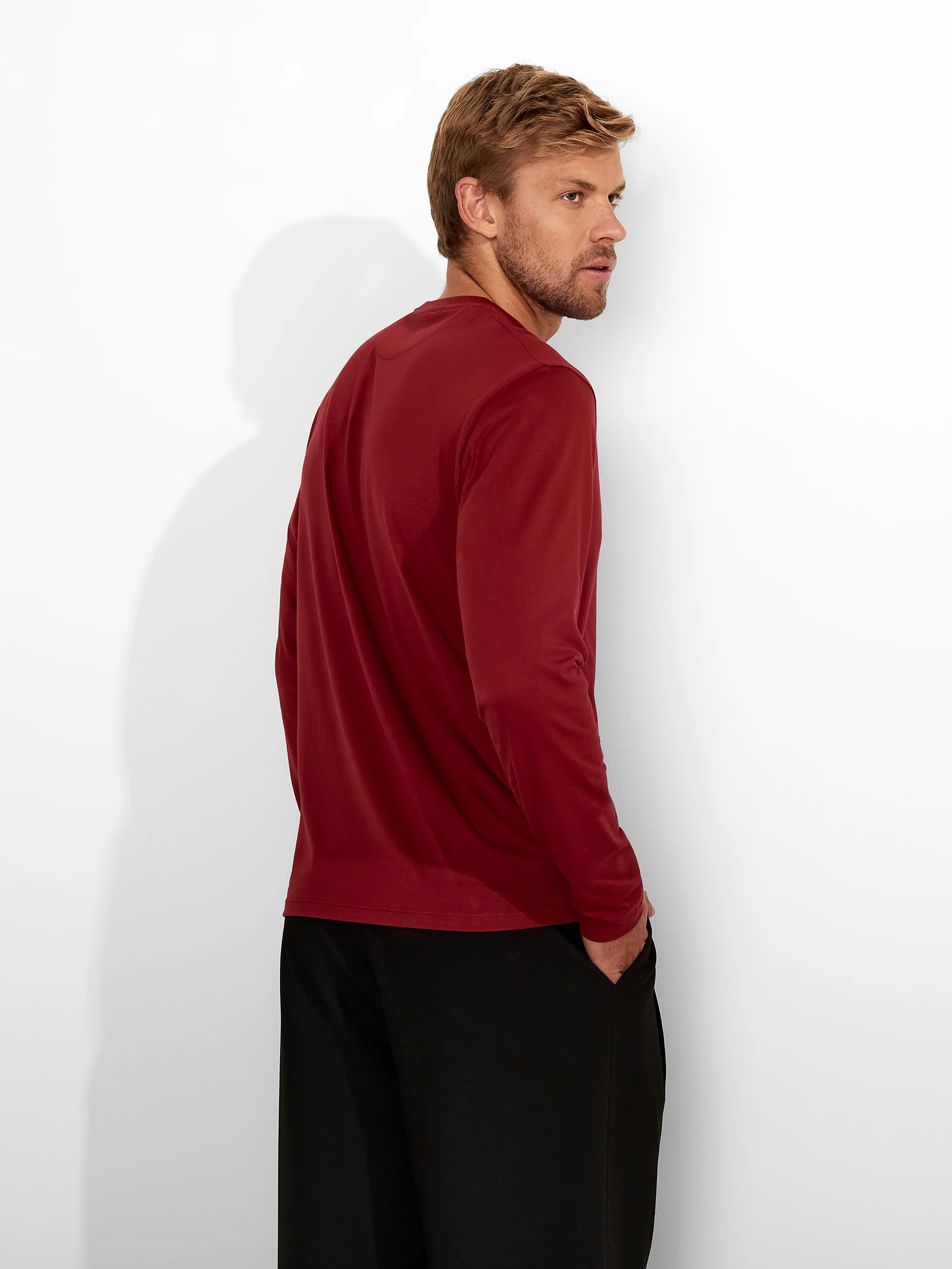 Polo Zorro De Algodón Pima Color Guinda - Image 3