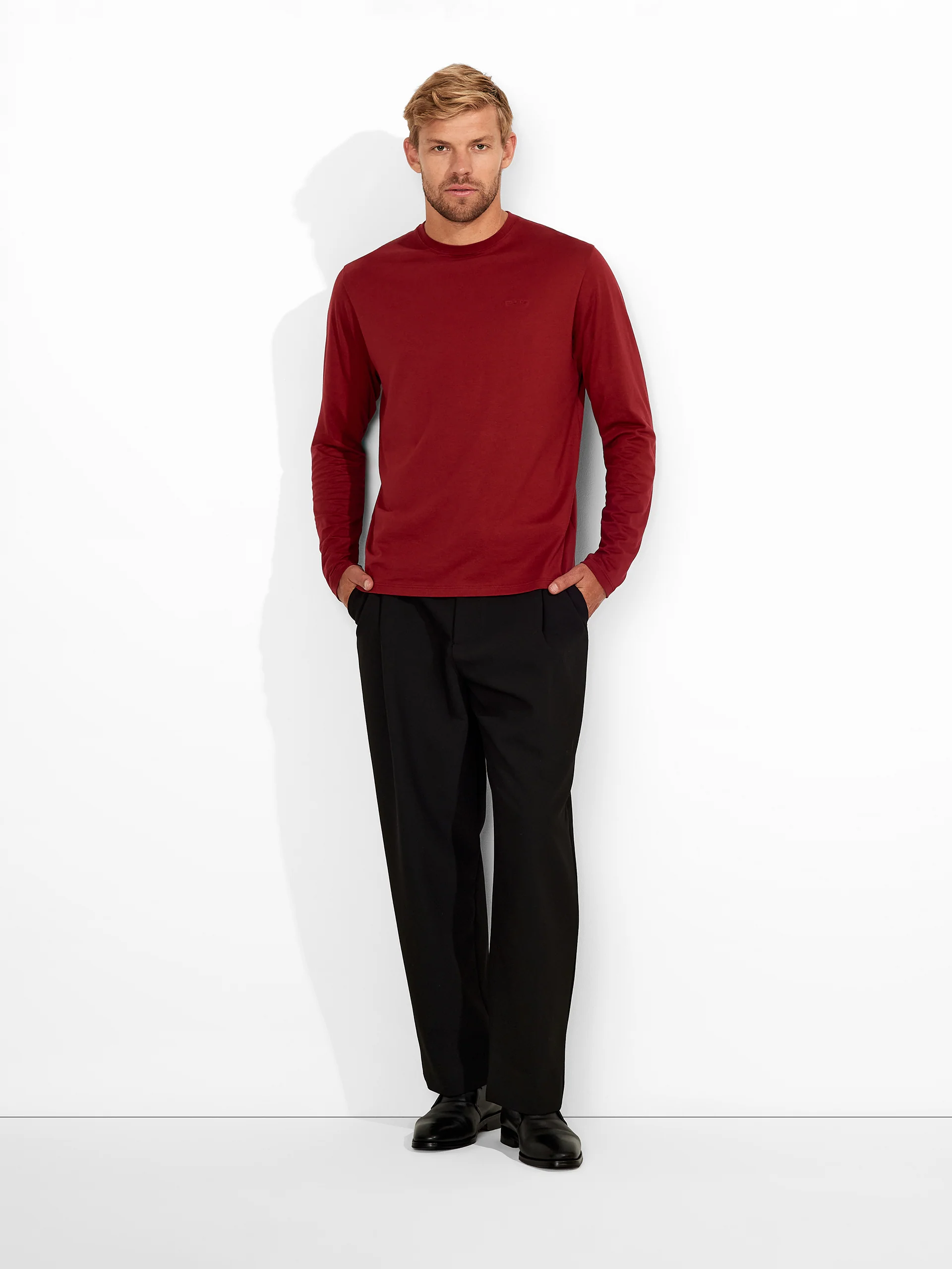 Polo Zorro De Algodón Pima Color Guinda - Image 4