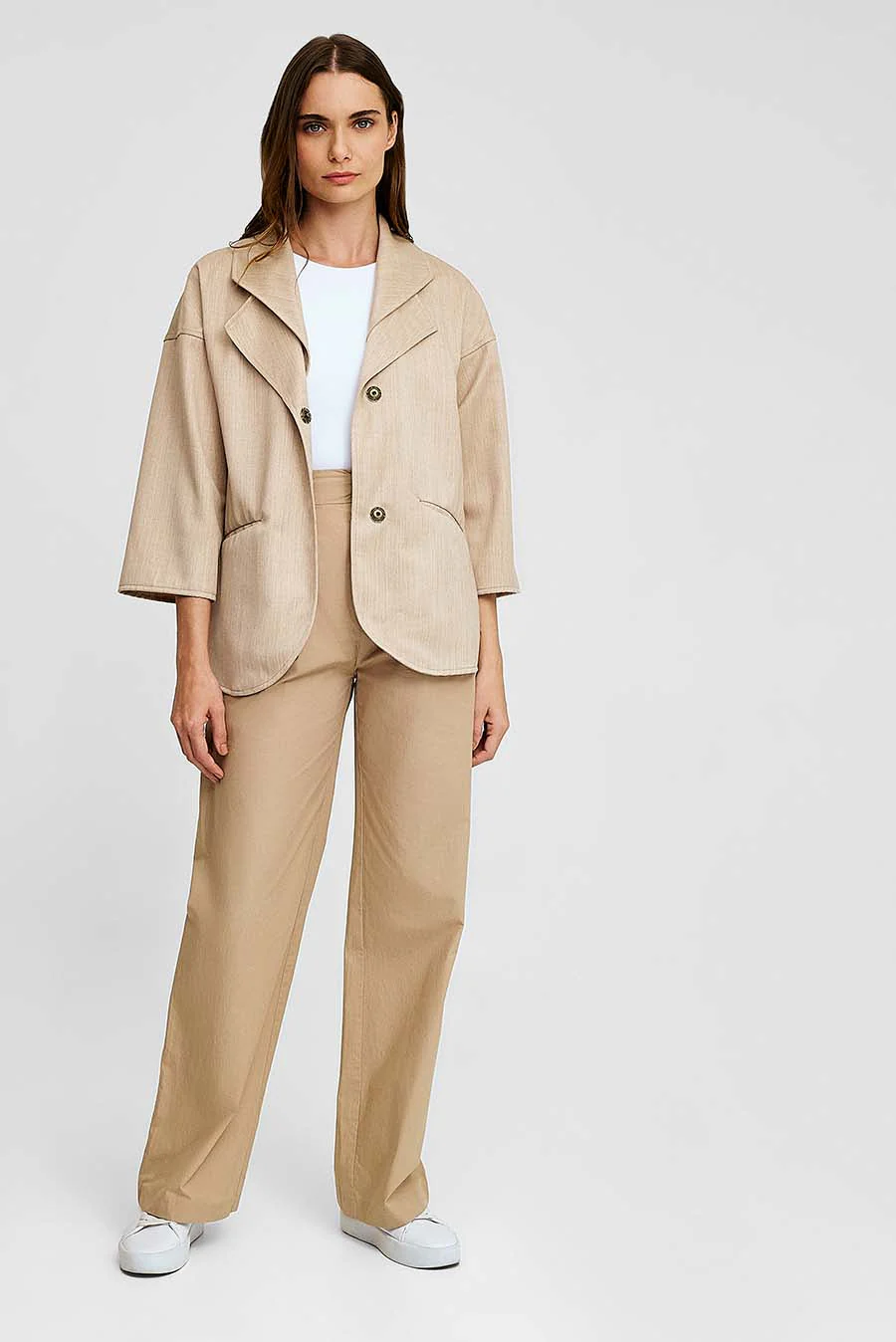 Saco Whitter De Alpaca Color Beige - Image 4