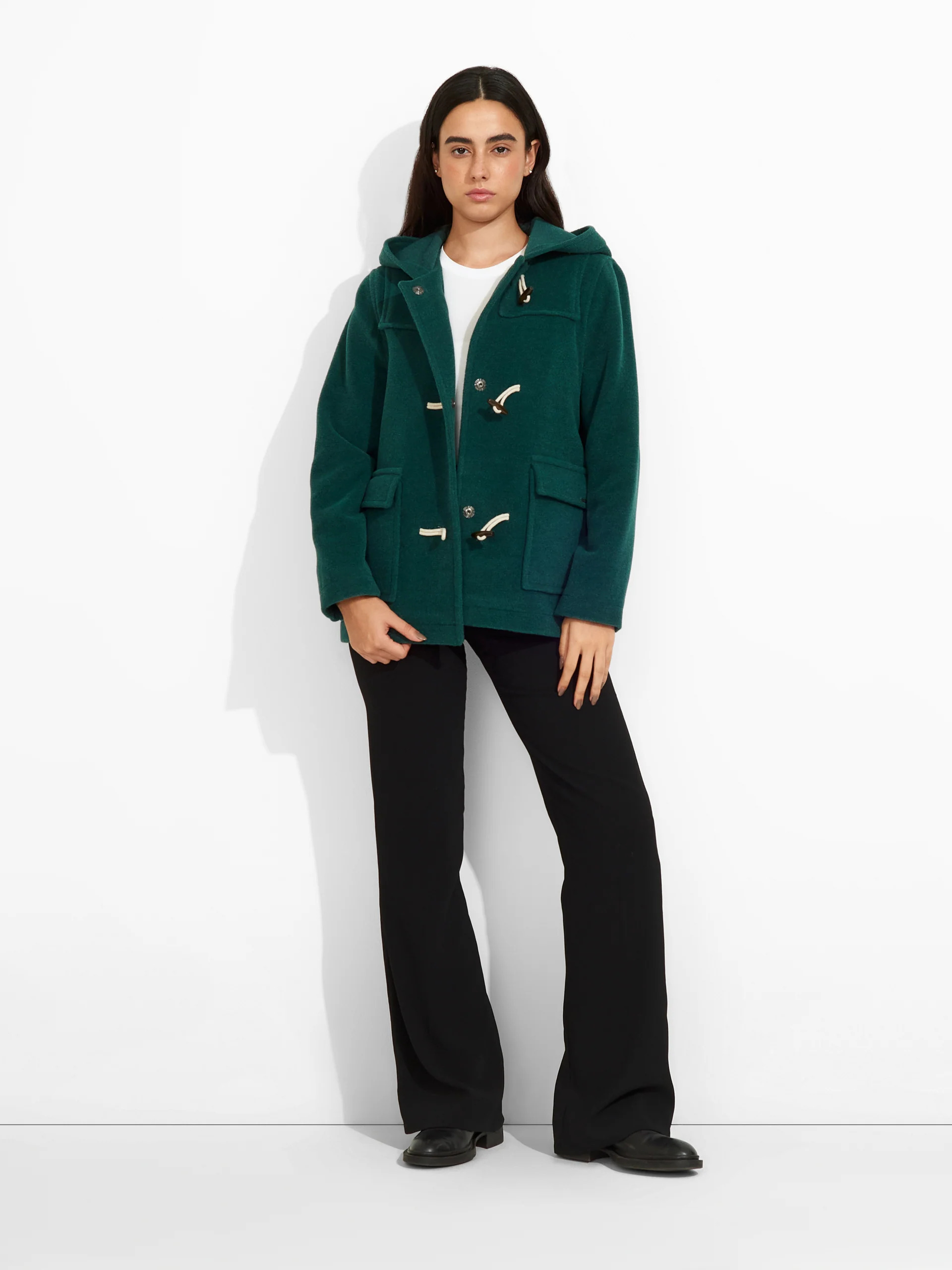 Saco Ziggy De Baby Alpaca Y Lana Color Verde - Image 4