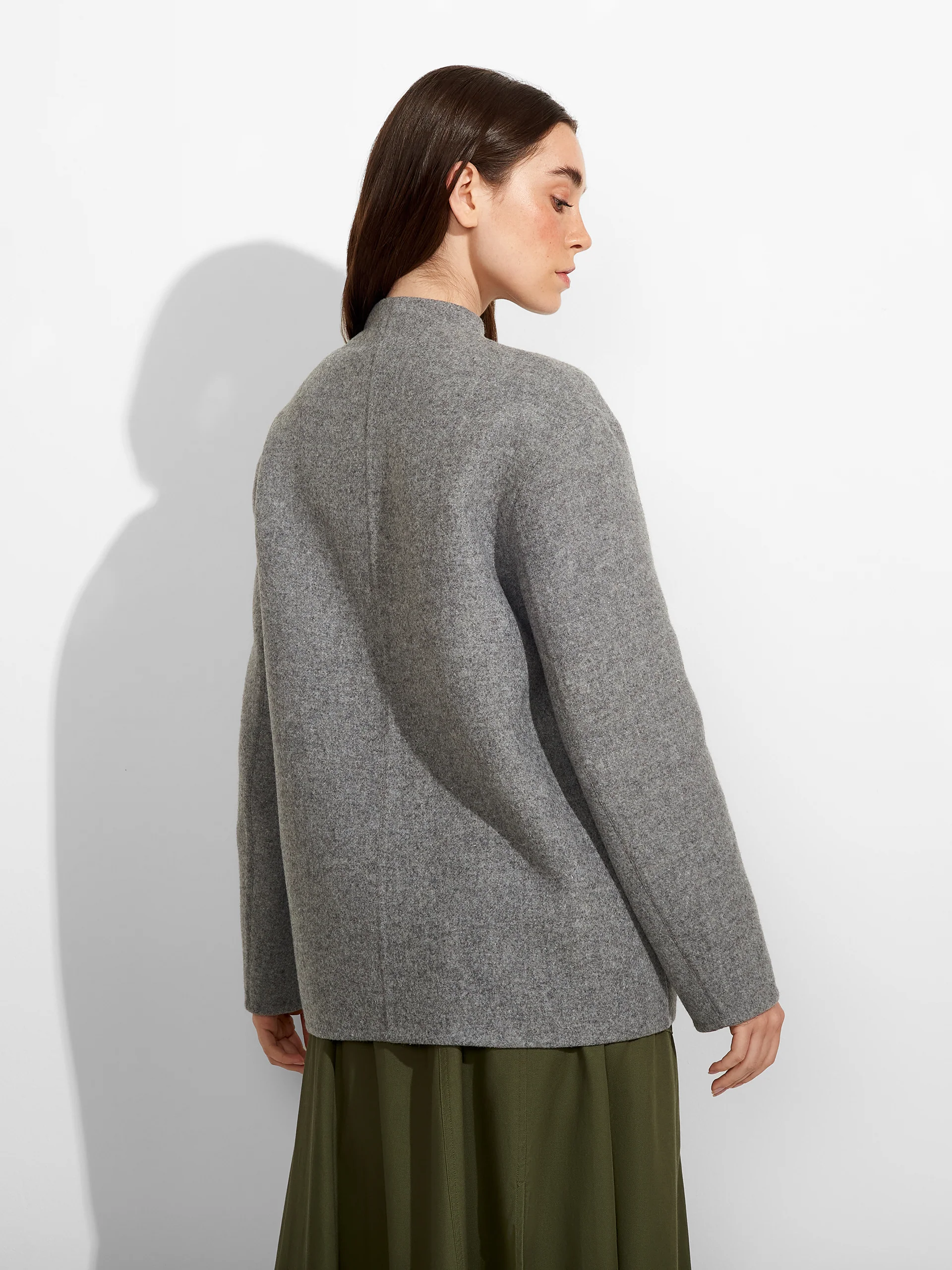 Saco Zumilda De Baby Alpaca Color Gris - Image 3