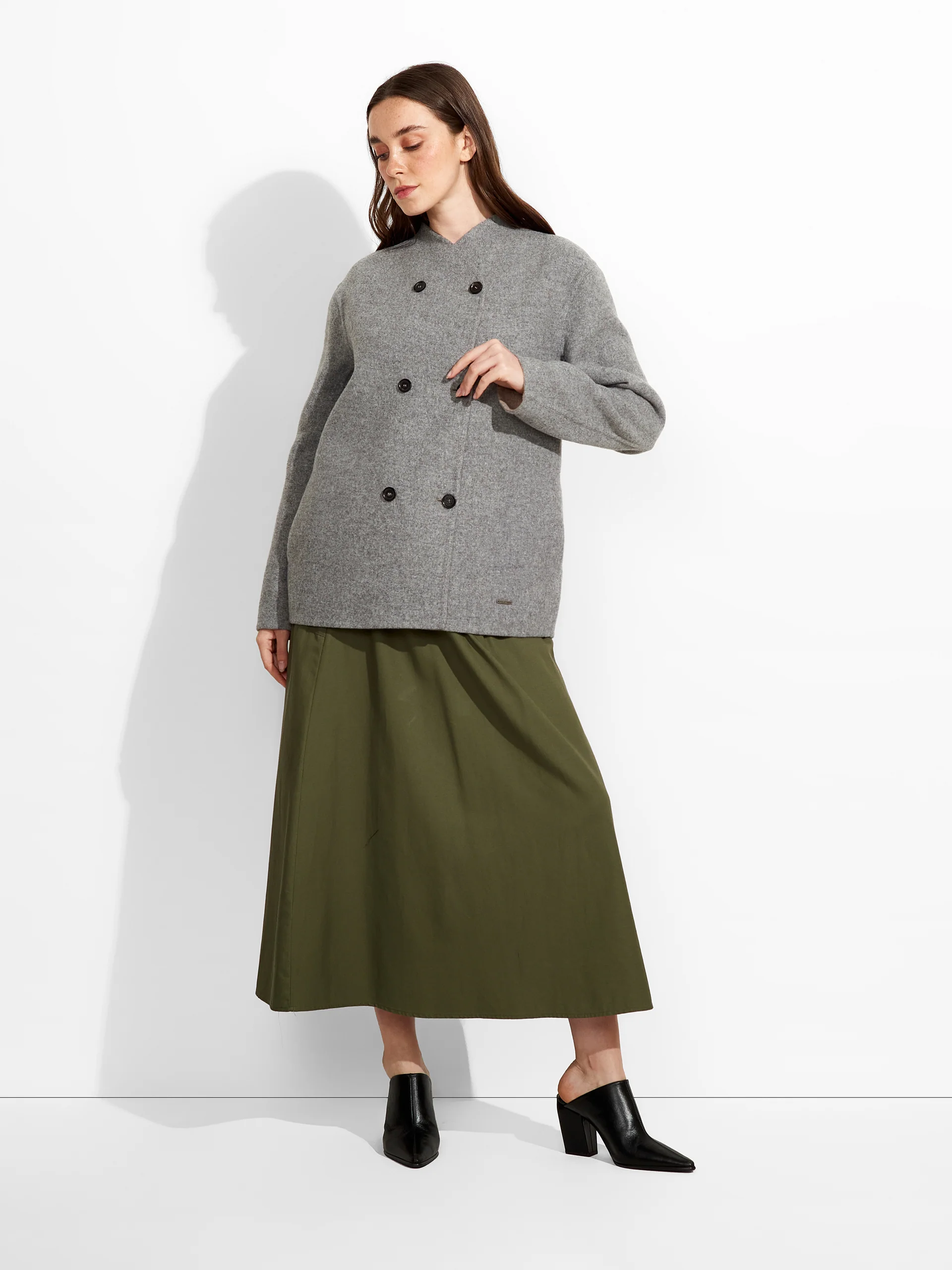 Saco Zumilda De Baby Alpaca Color Gris - Image 4