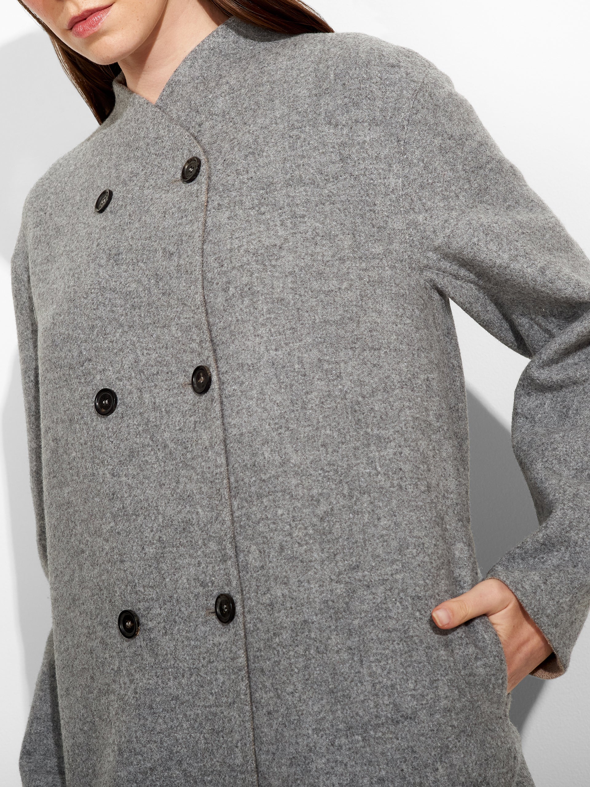 Saco Zumilda De Baby Alpaca Color Gris - Image 5