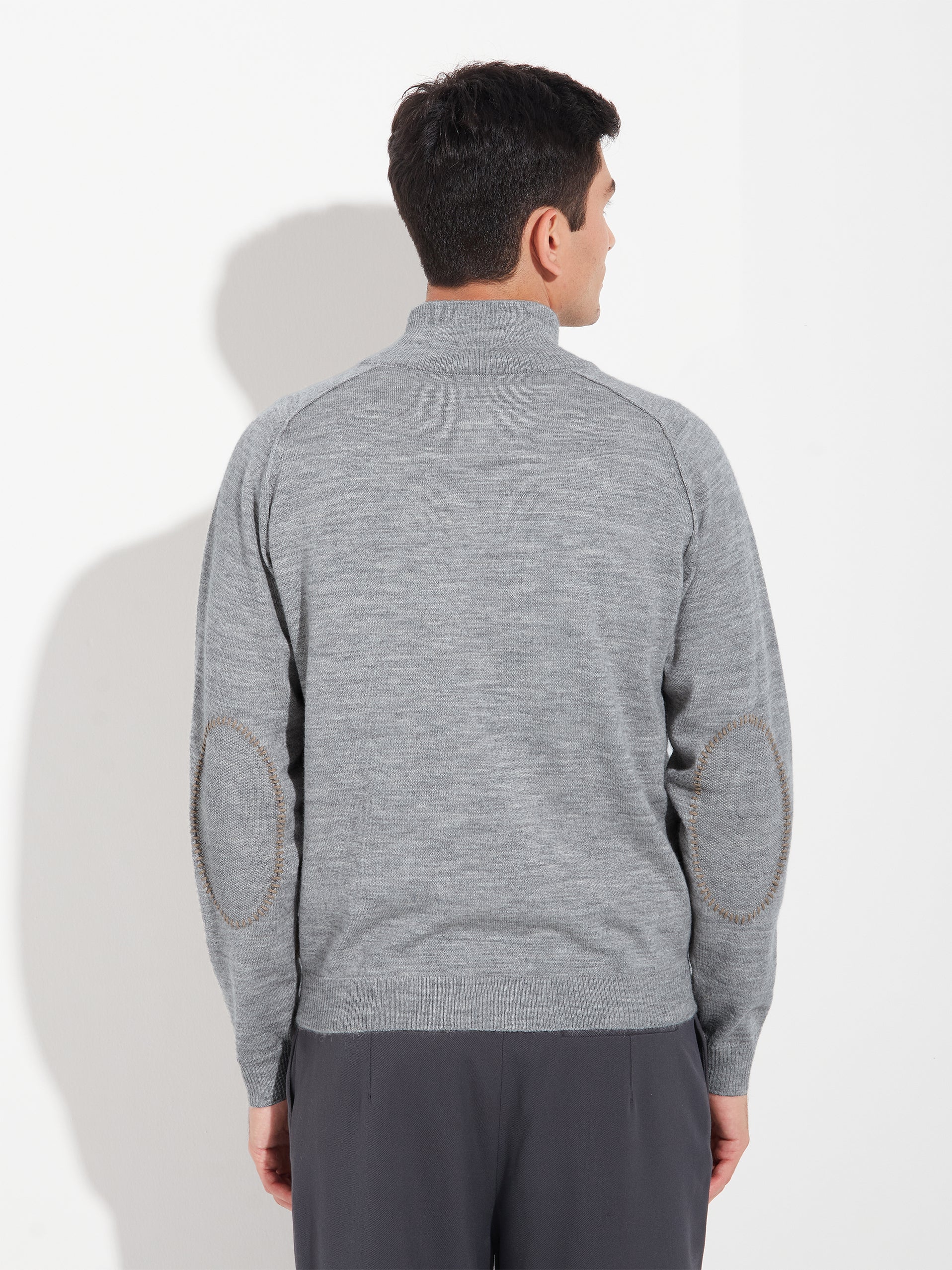 Suéter Bugatti De Baby Alpaca Color Gris - Image 3