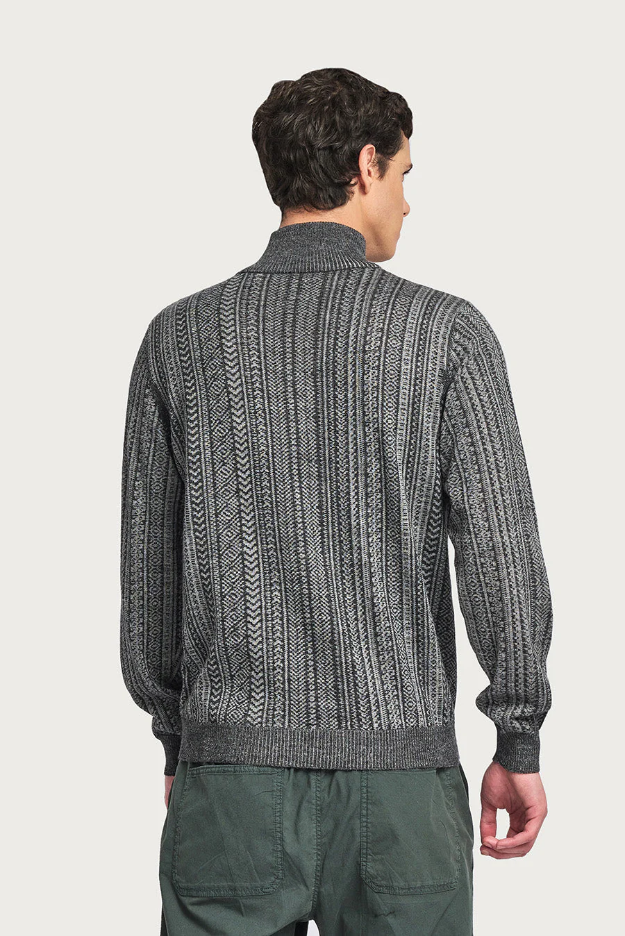 SUÉTER WILBERT DE BABY ALPACA COLOR ANTRACITE - Image 3