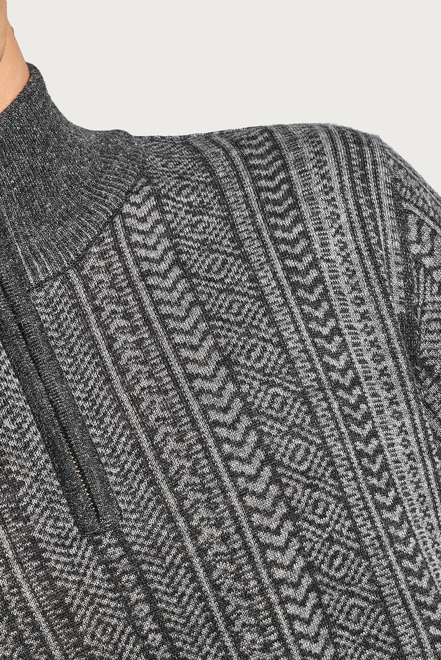 SUÉTER WILBERT DE BABY ALPACA COLOR ANTRACITE - Image 5