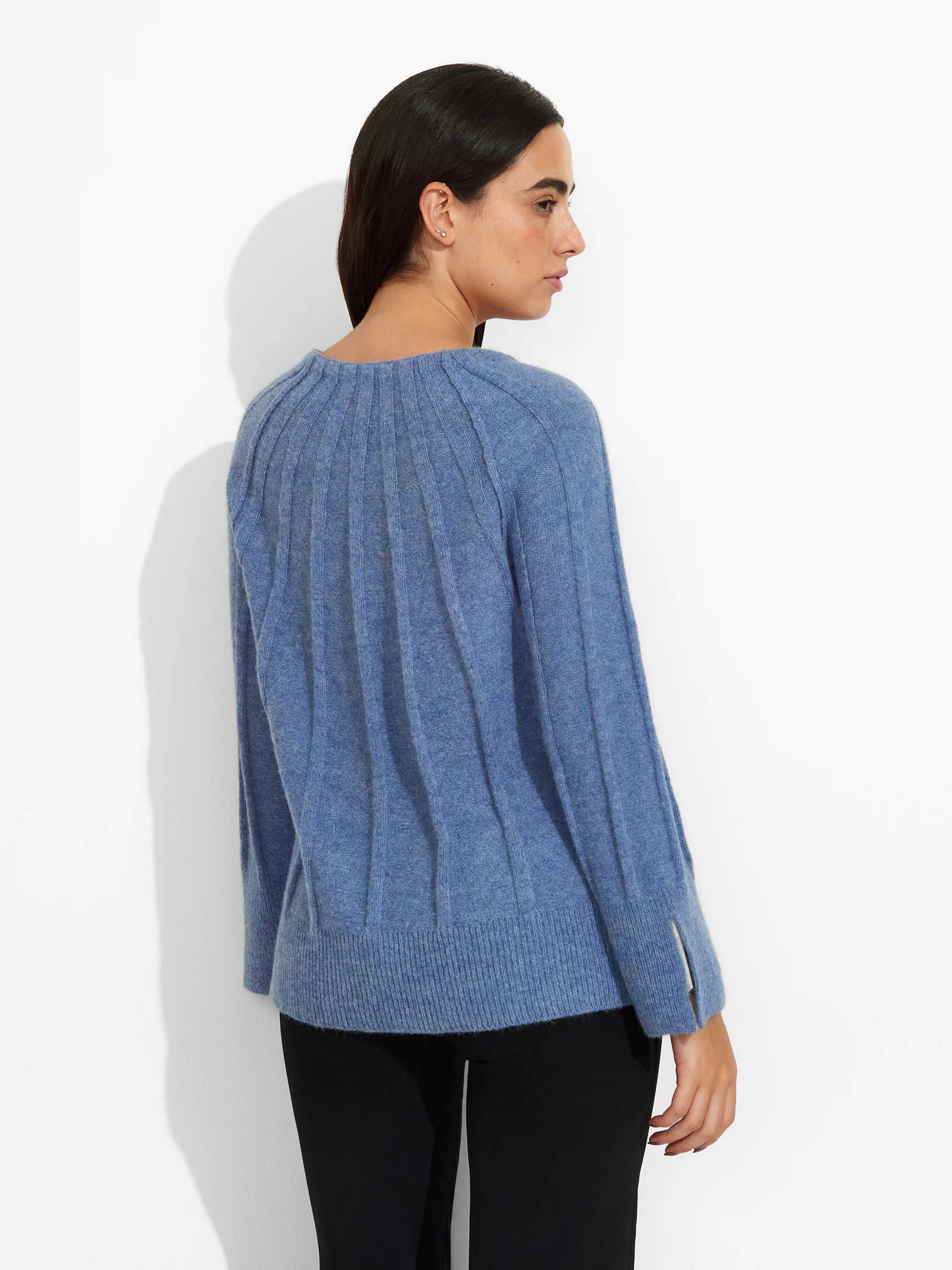 Suéter Zephir De Baby Alpaca Color Celeste - Image 3