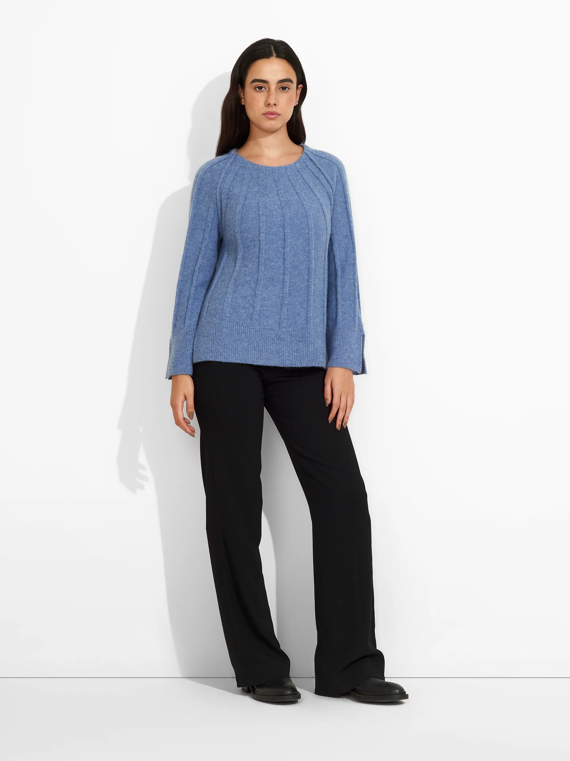 Suéter Zephir De Baby Alpaca Color Celeste - Image 4