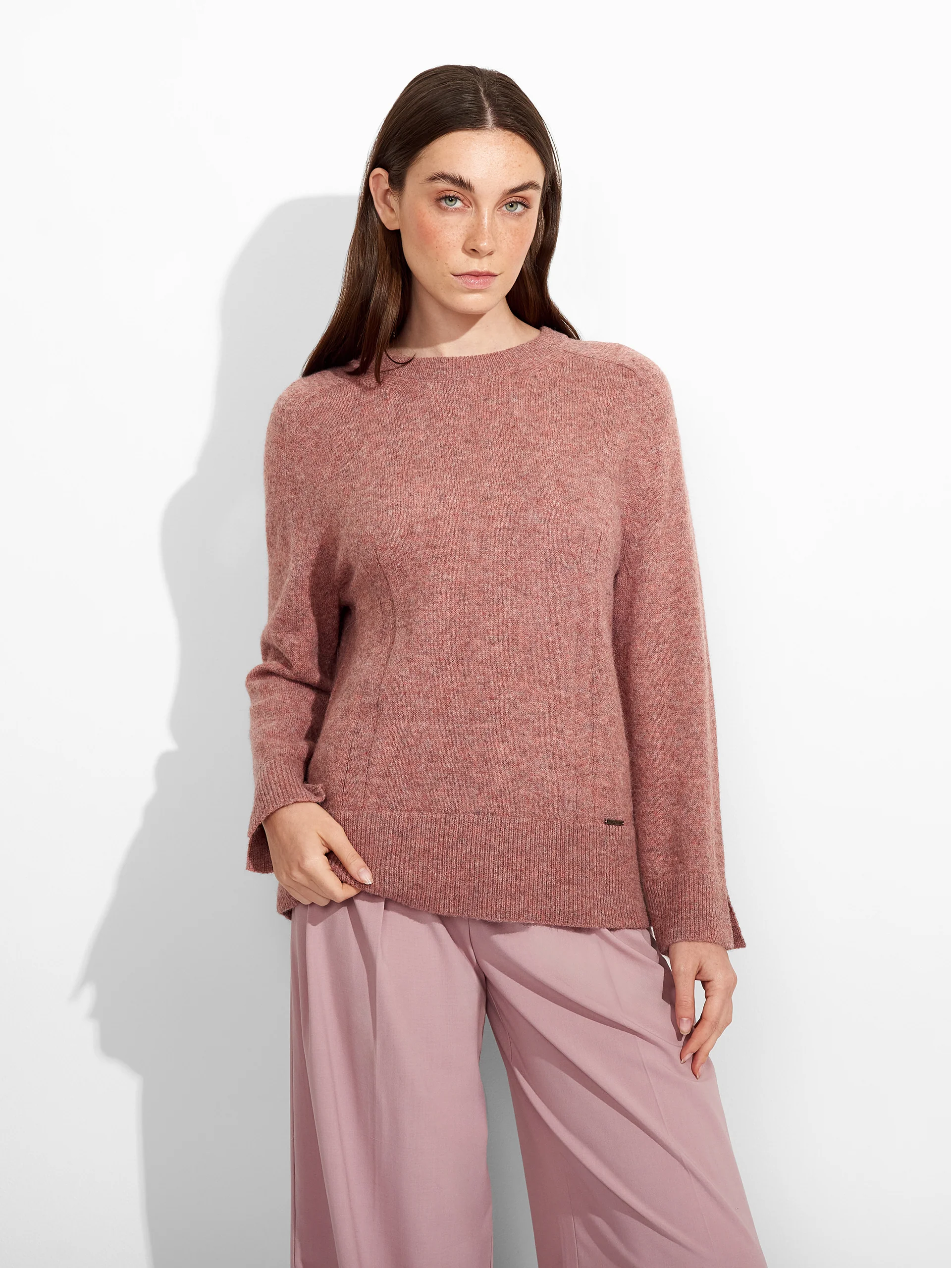 Suéter Zia De Baby Alpaca Color Rosado - Image 3